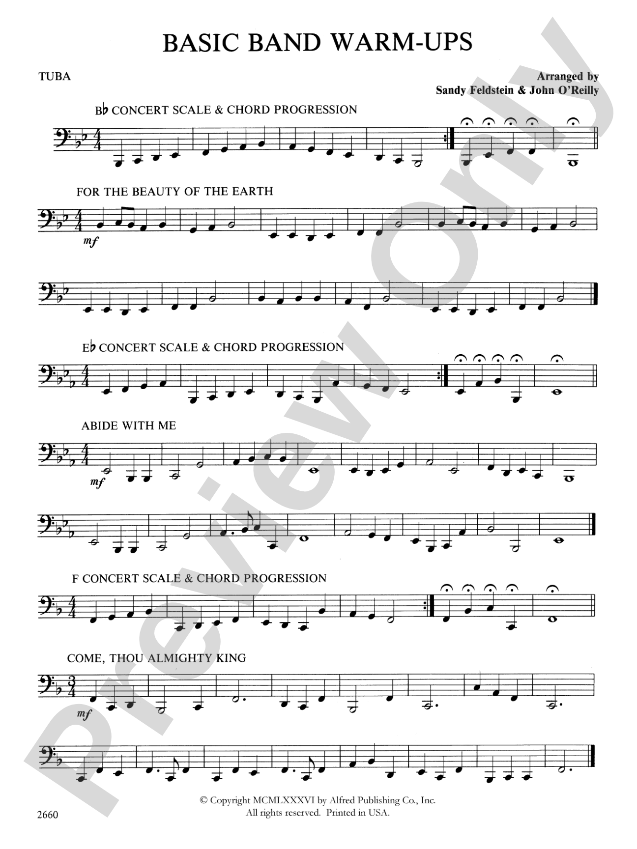 Basic Band Warm-ups: Tuba