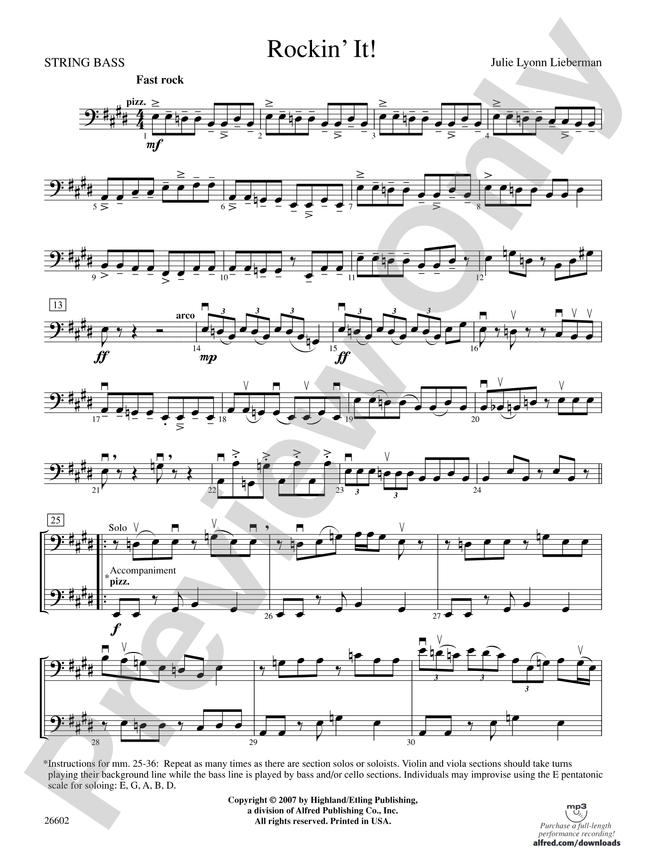 Rockin' It!: String Bass