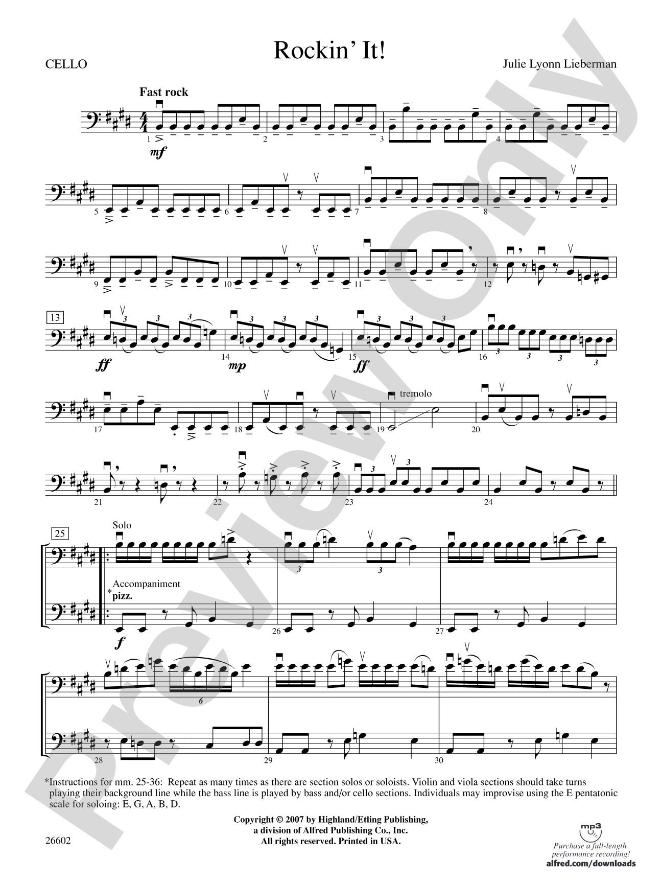 Rockin' It!: Cello