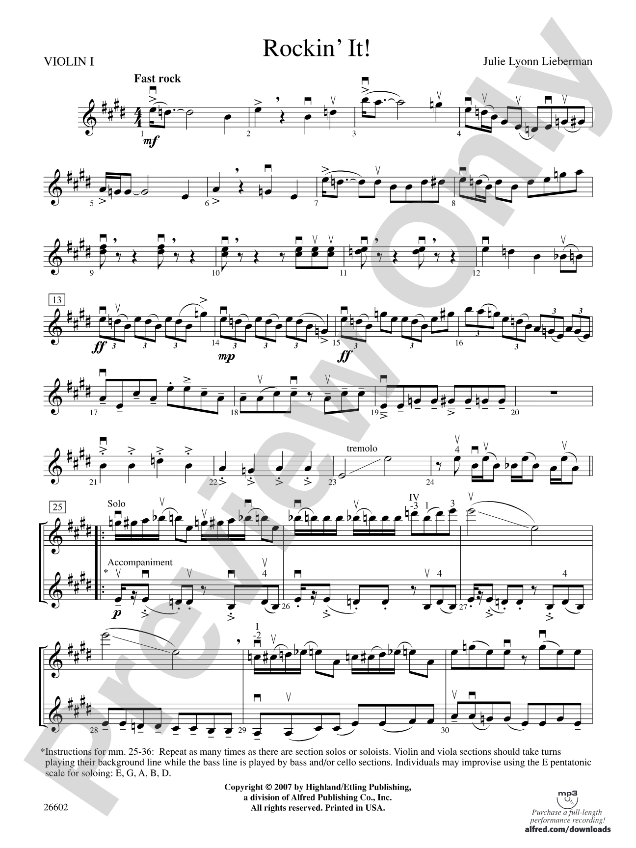 Rockin' It!: 1st Violin