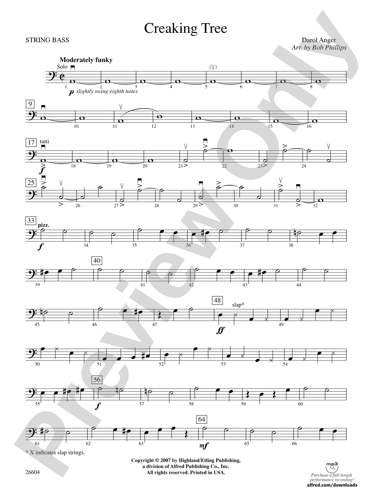 Creaking Tree: String Bass