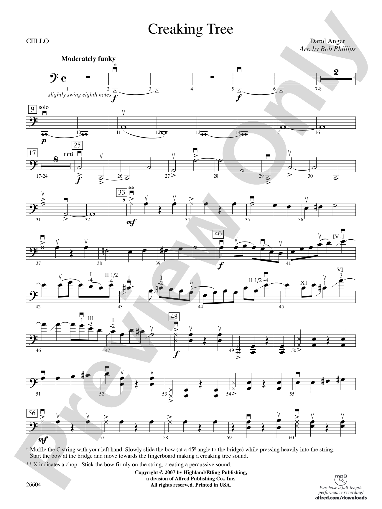 Creaking Tree: Cello