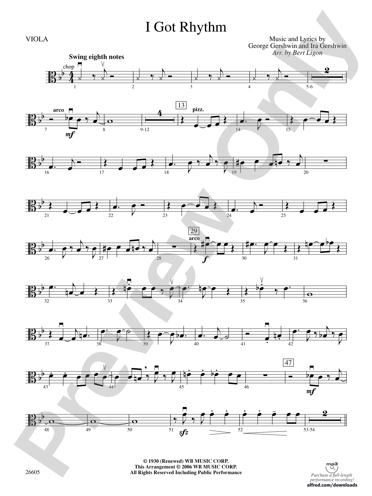 I Got Rhythm: Viola