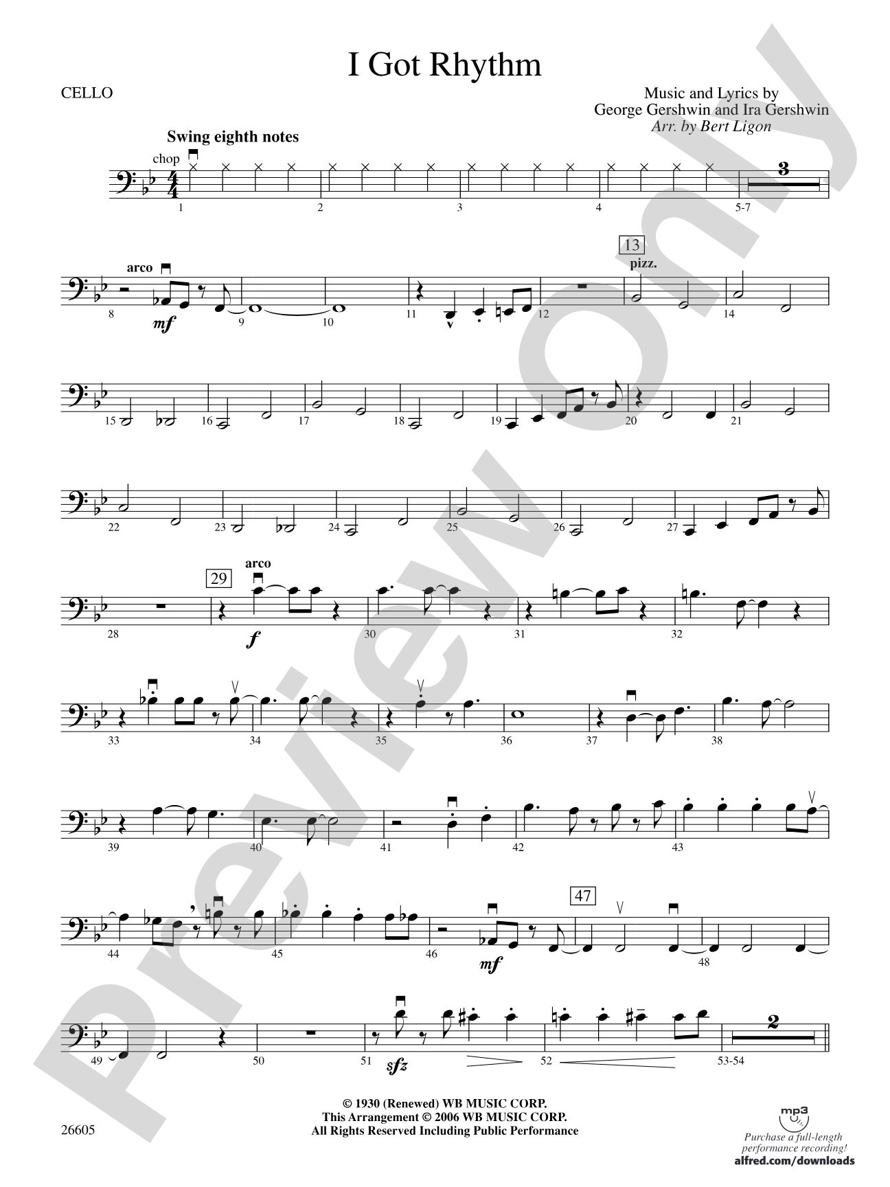 I Got Rhythm: Cello