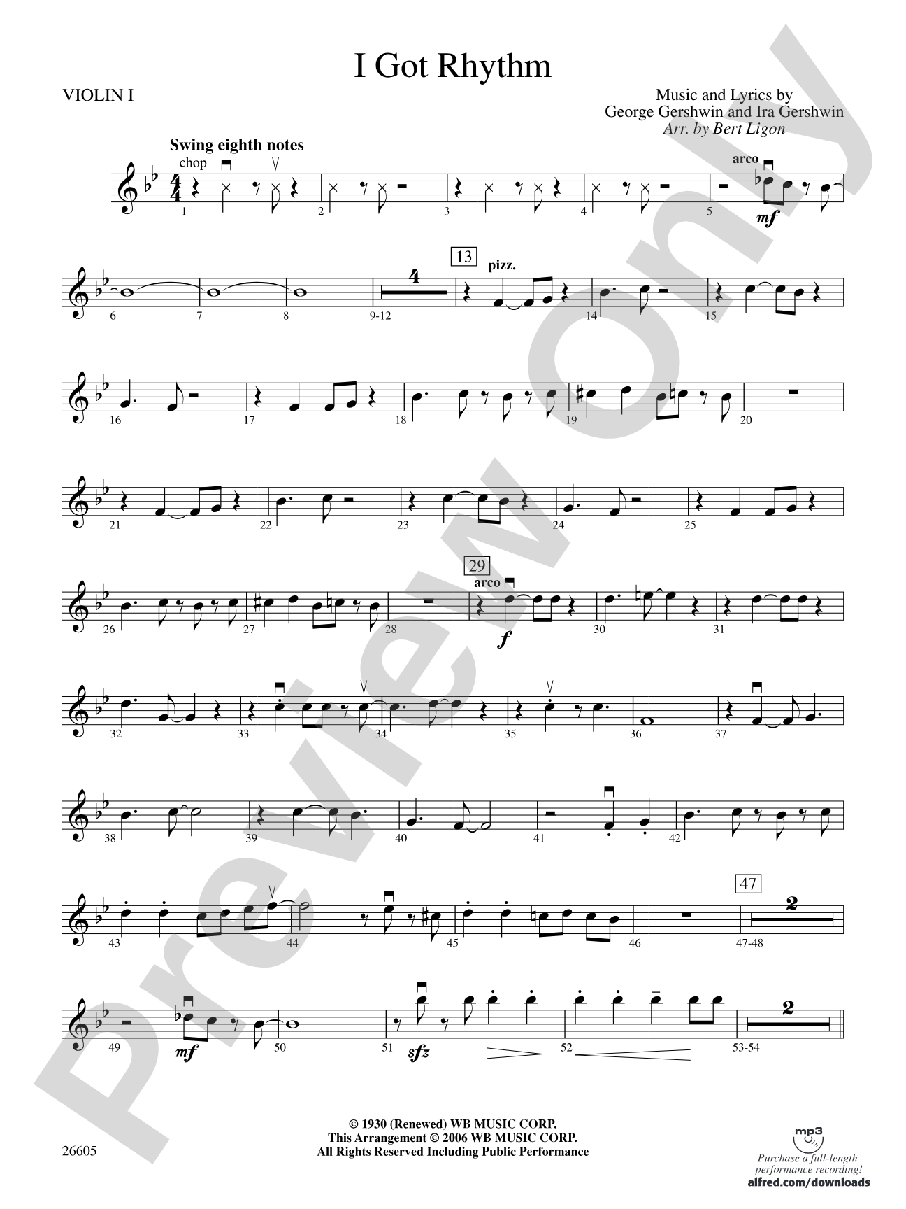 I Got Rhythm: 1st Violin