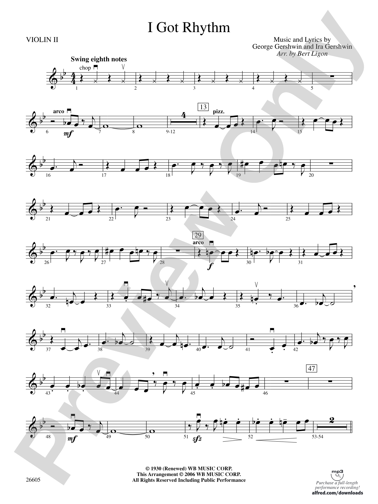 I Got Rhythm: 2nd Violin