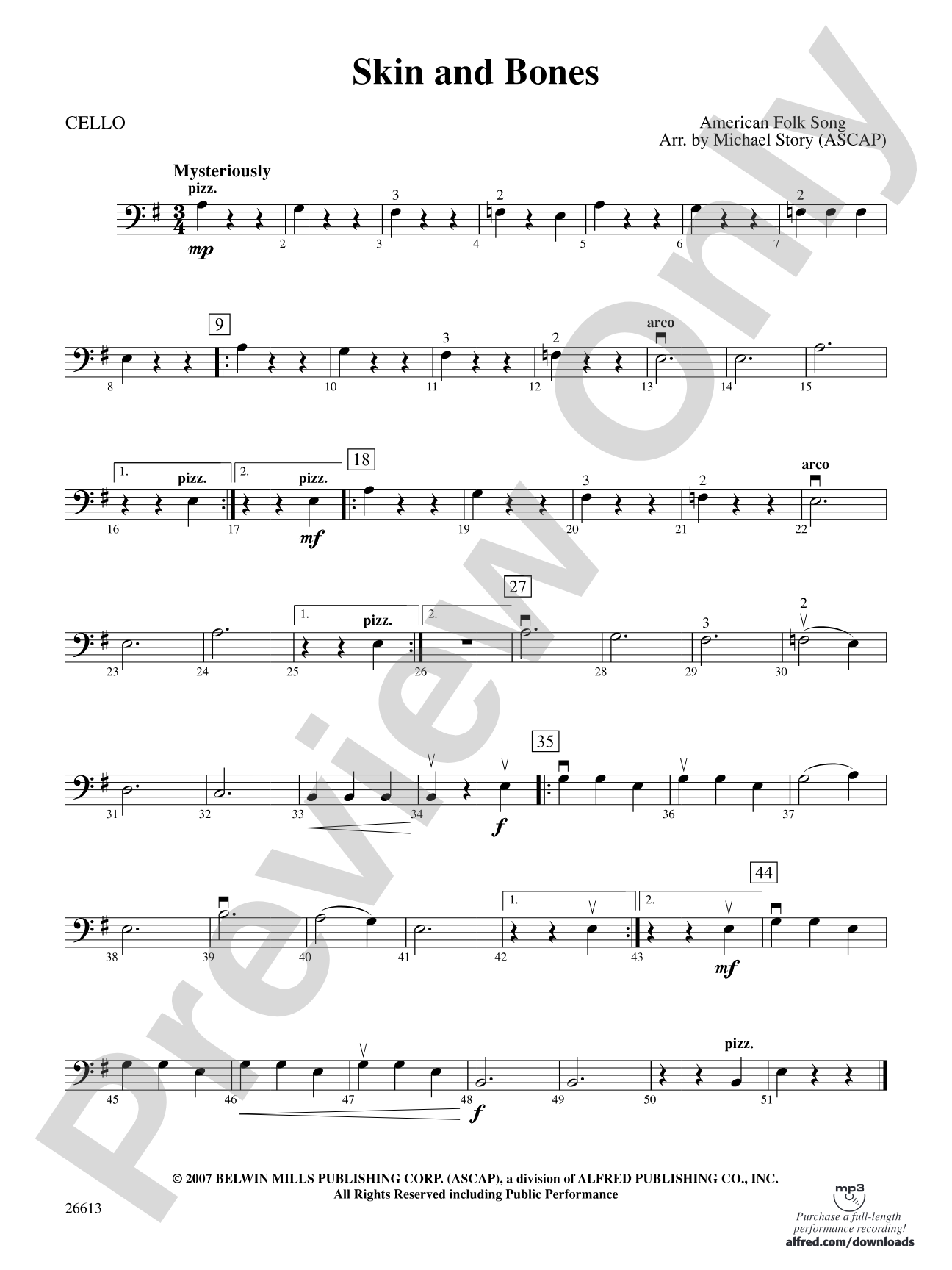 Skin and Bones: Cello