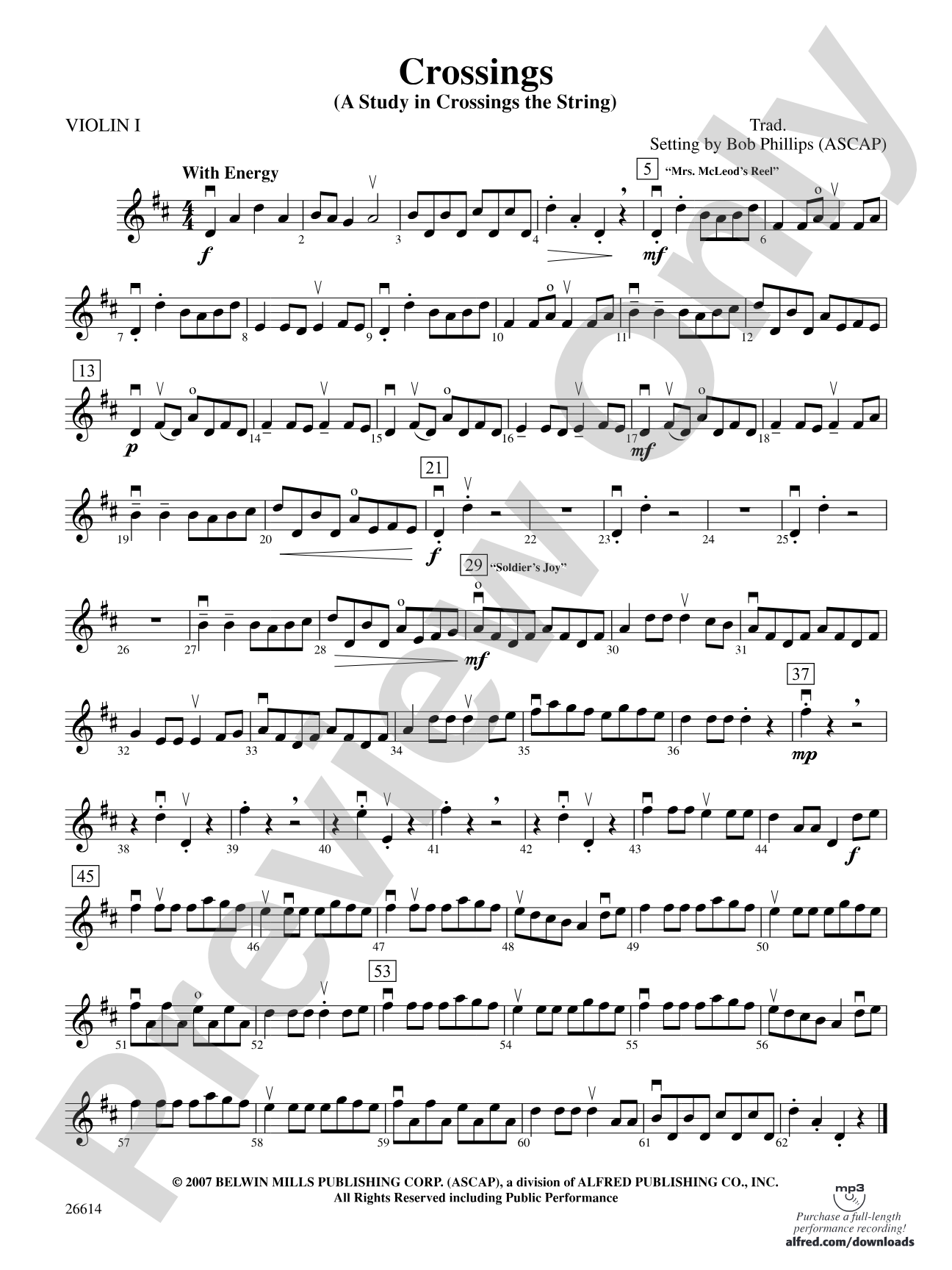 Crossings: 1st Violin