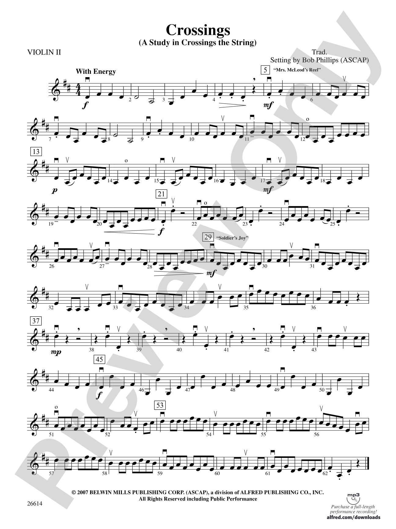 Crossings: 2nd Violin