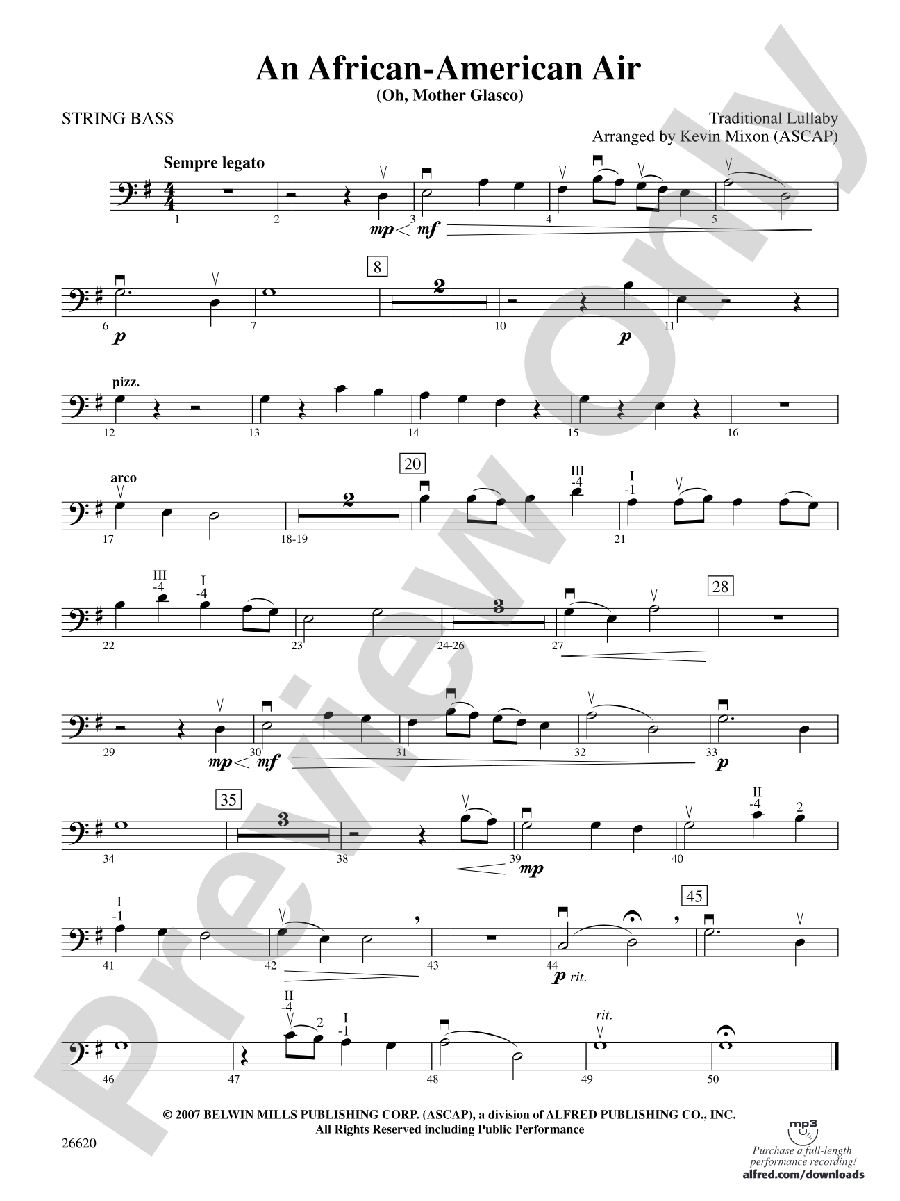 An African-American Air: String Bass