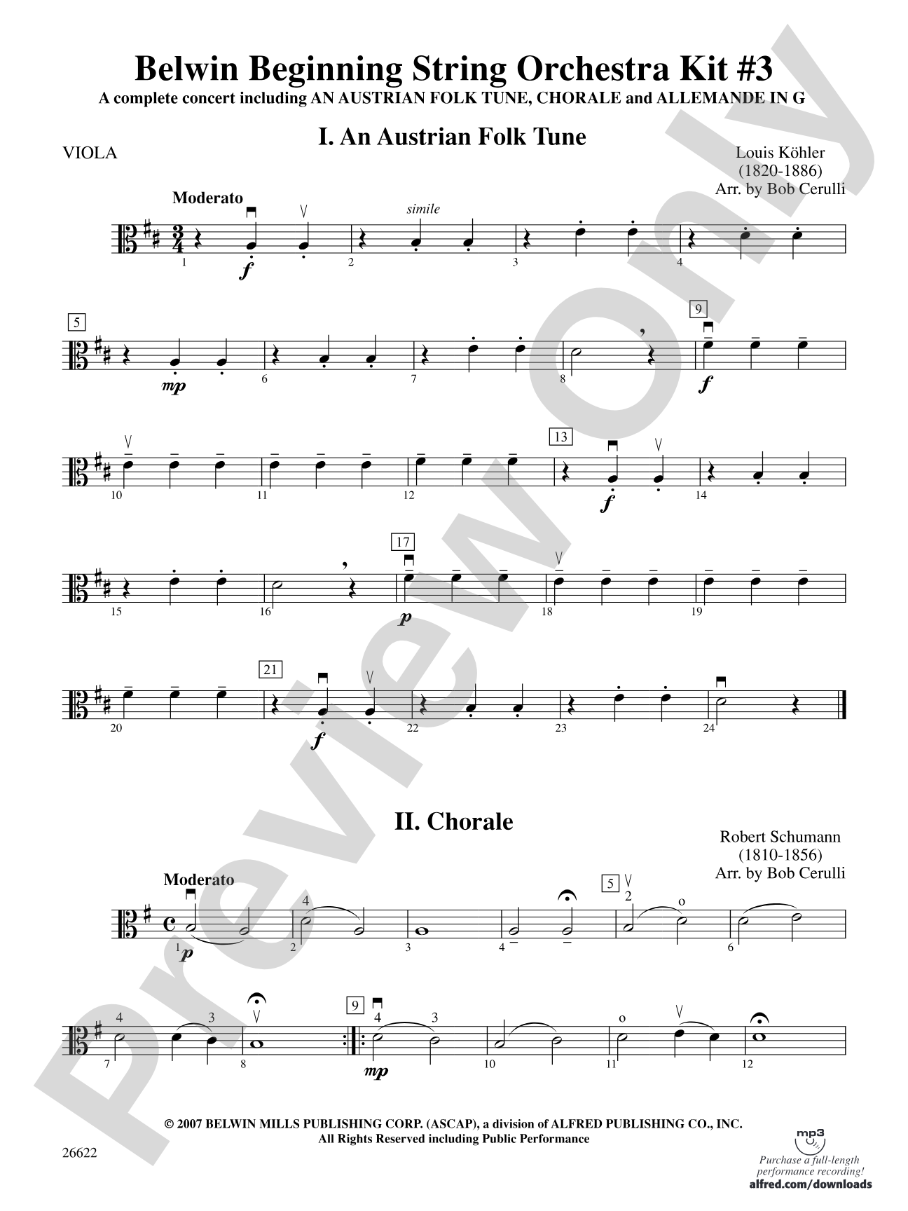 Belwin Beginning String Orchestra Kit #3: Viola