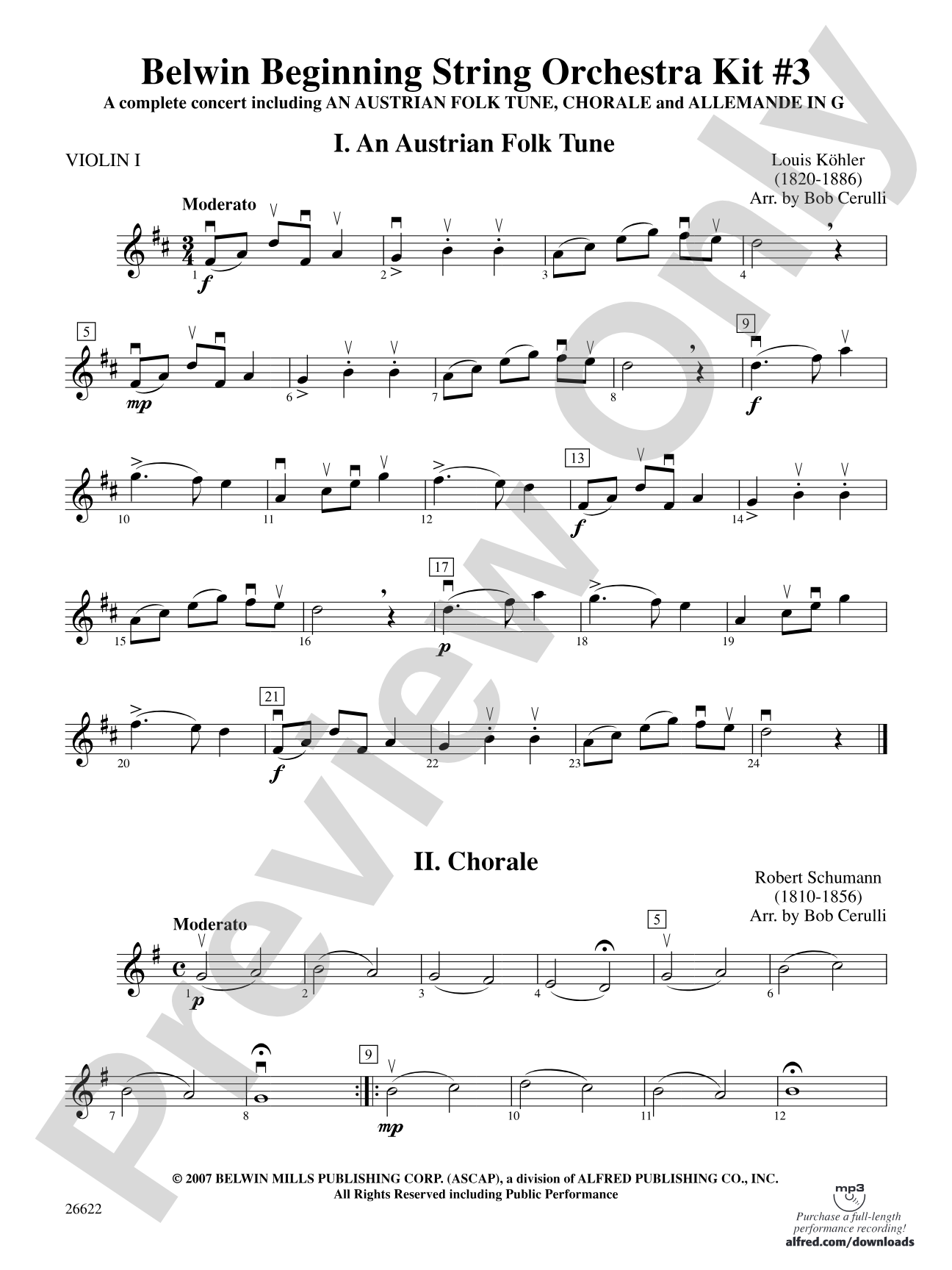 Belwin Beginning String Orchestra Kit #3: 1st Violin