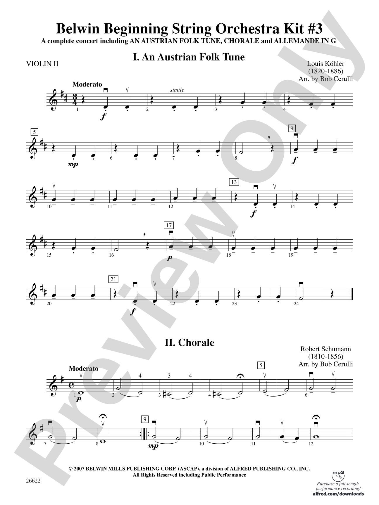 Belwin Beginning String Orchestra Kit #3: 2nd Violin