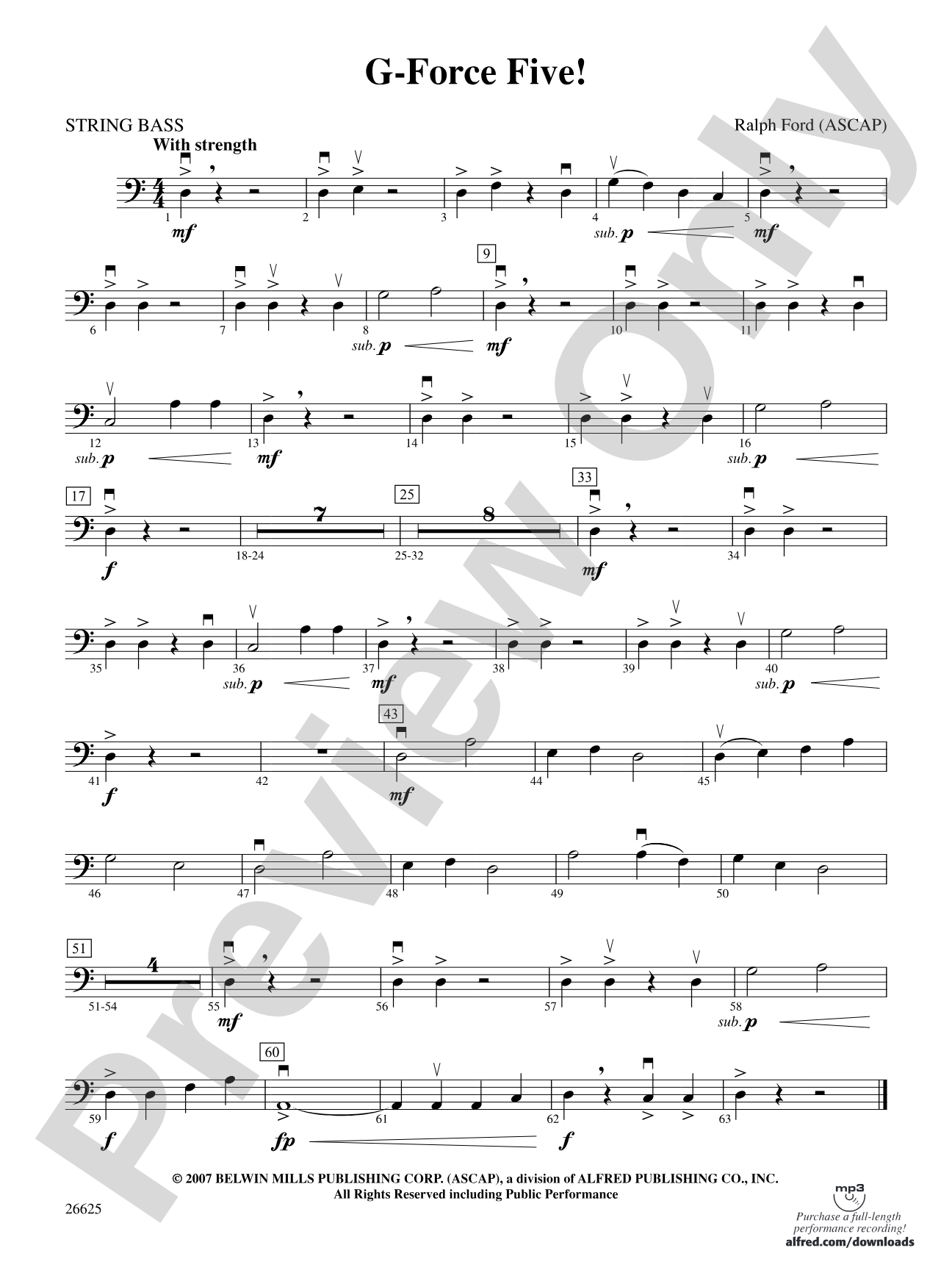 G-Force Five!: String Bass