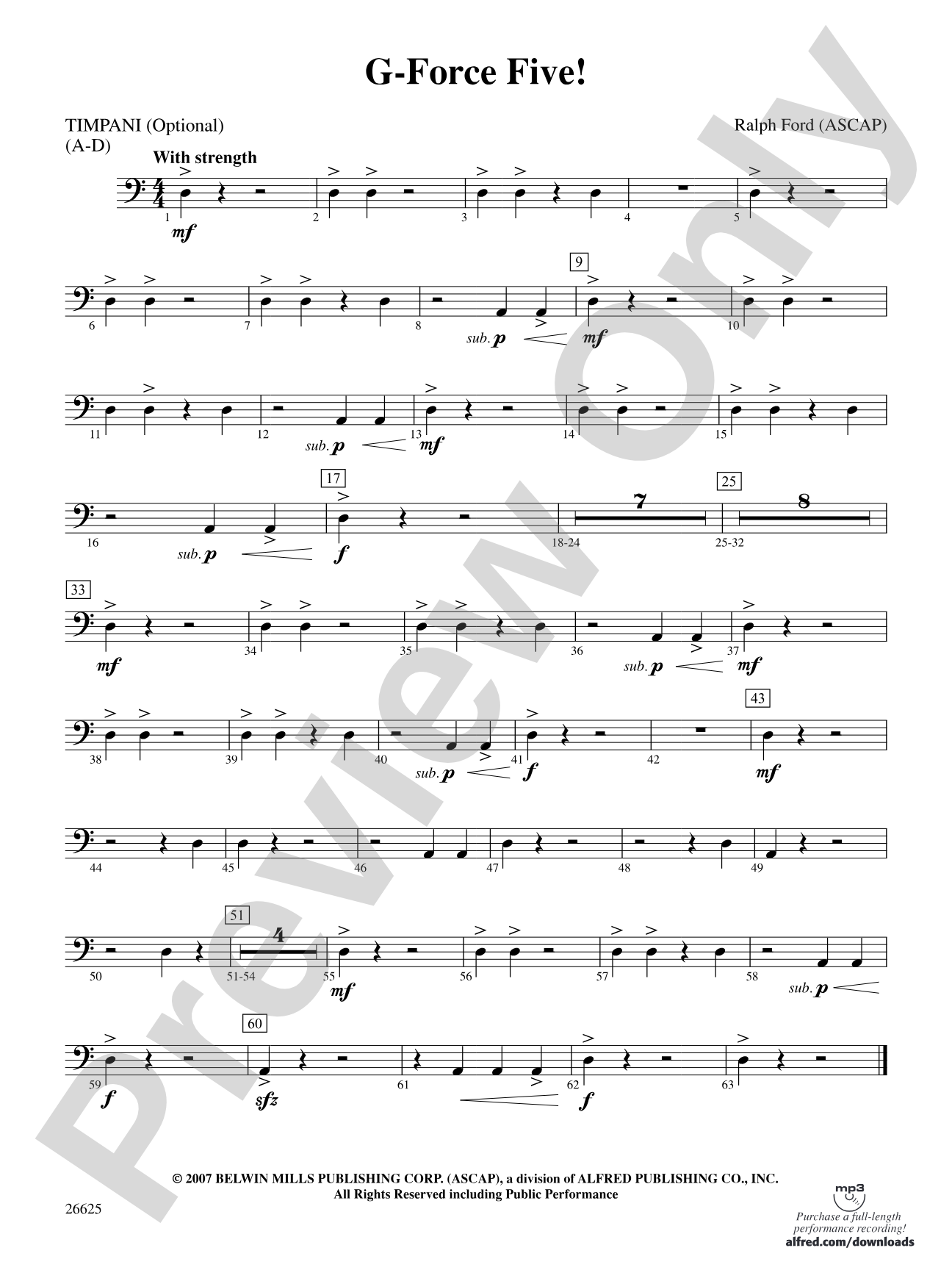 G-Force Five!: Timpani
