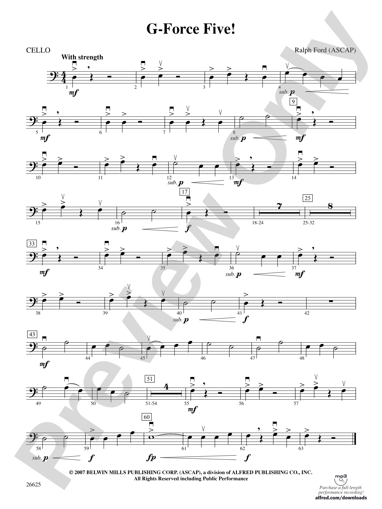G-Force Five!: Cello