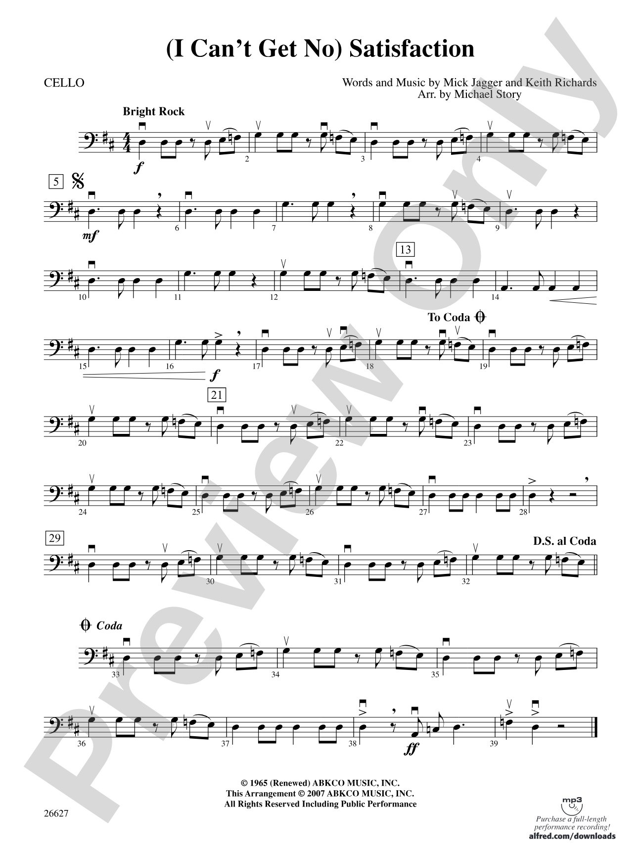 (I Can't Get No) Satisfaction: Cello