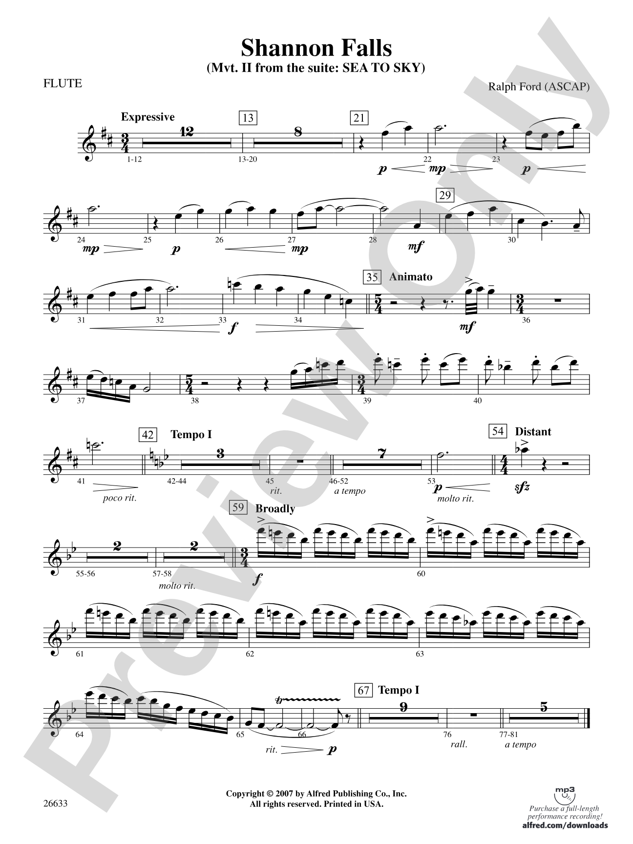 Shannon Falls: Flute
