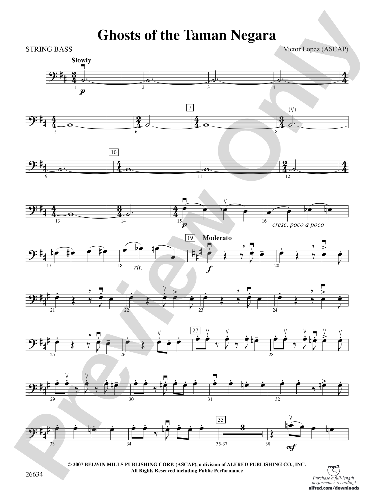 Ghosts of the Taman Negara: String Bass