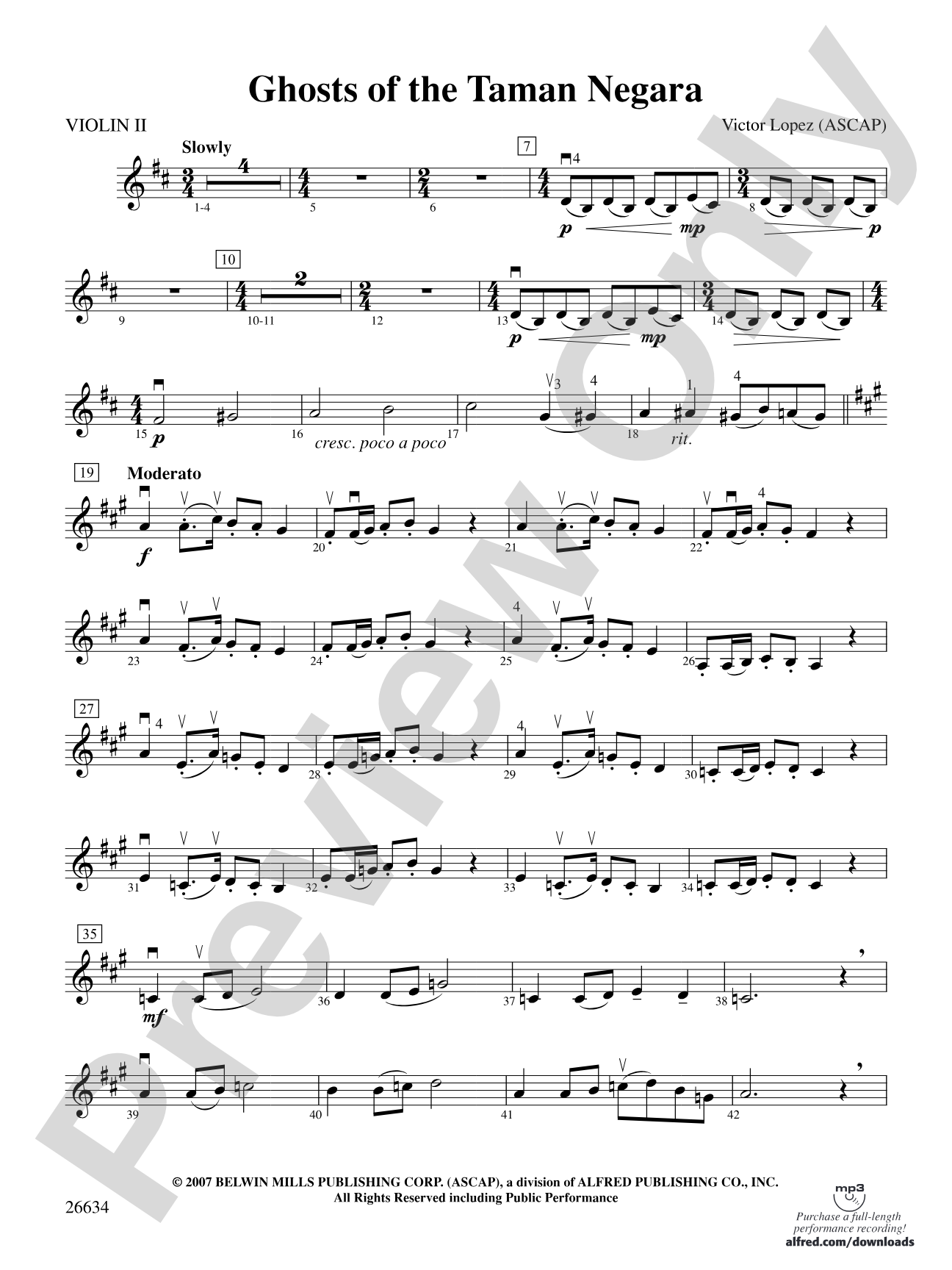 Ghosts of the Taman Negara: 2nd Violin