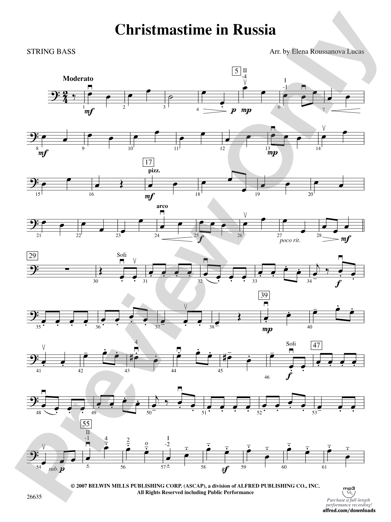 Christmastime in Russia: String Bass