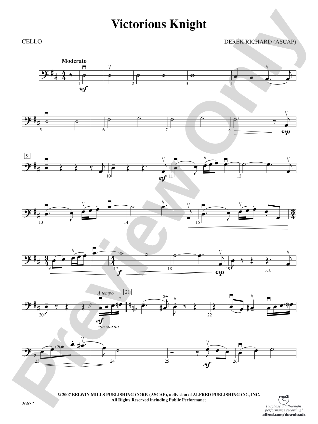 Victorious Knight: Cello