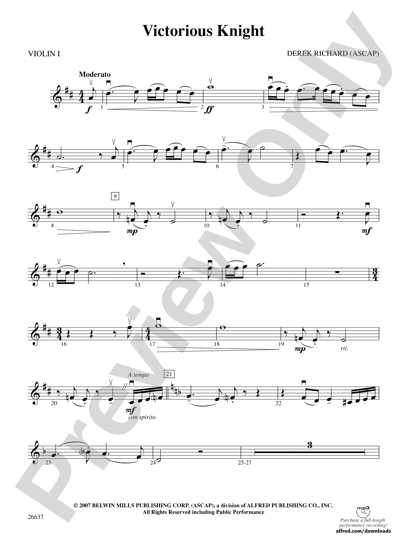 Victorious Knight: 1st Violin