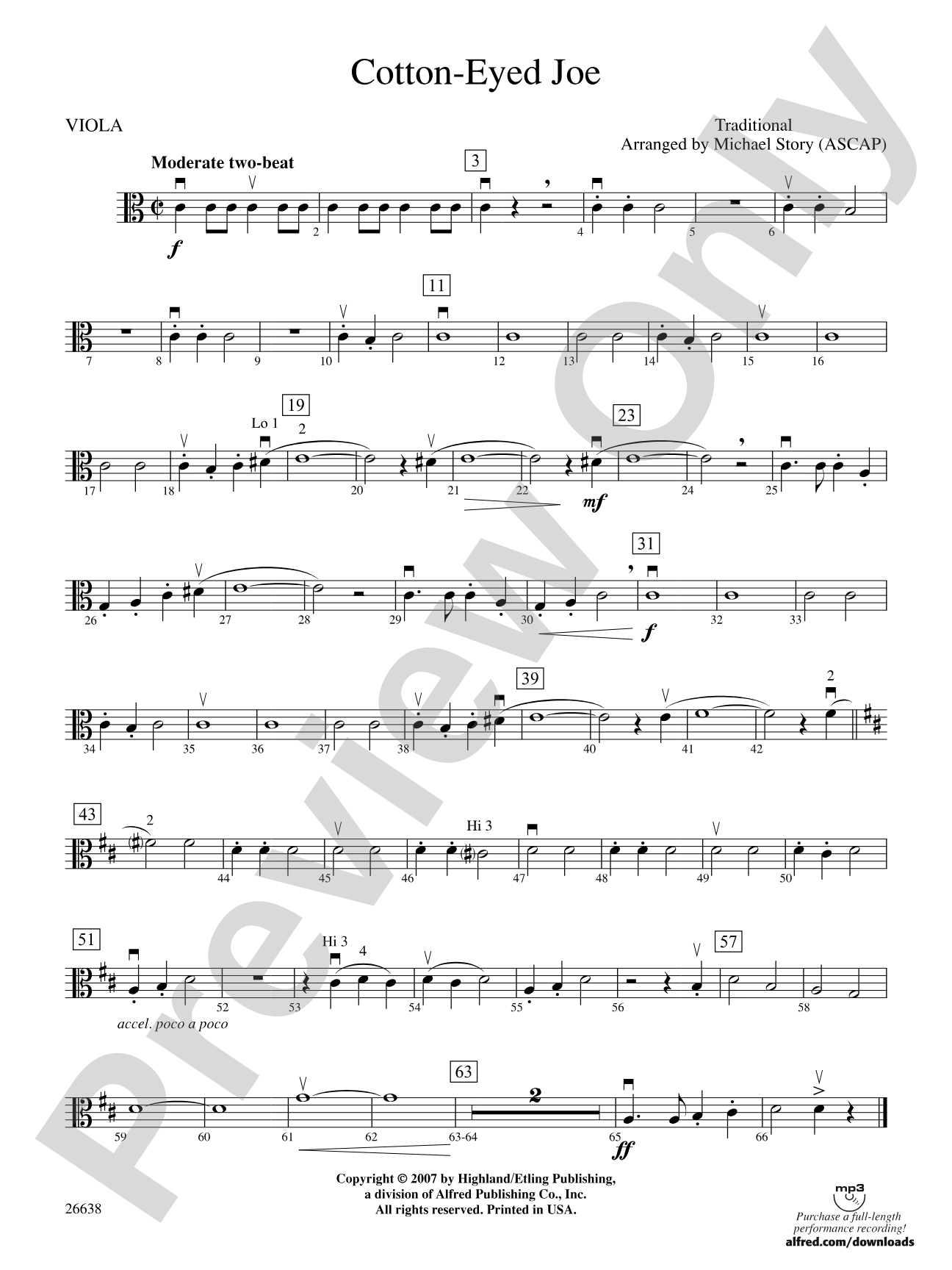 Cotton-Eyed Joe: Viola