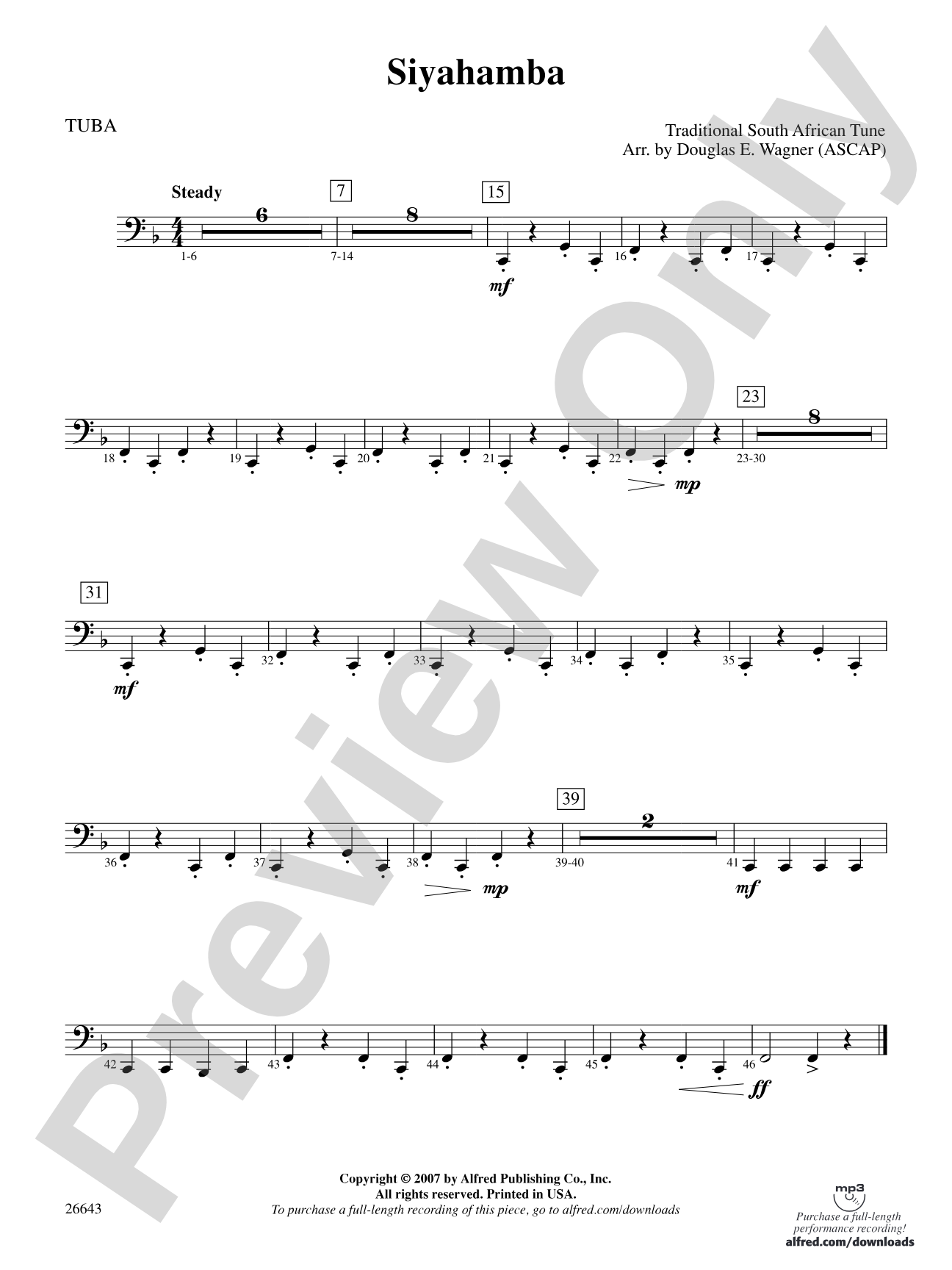 Siyahamba: Tuba