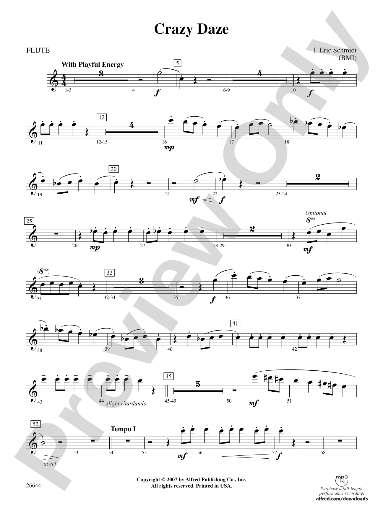 Crazy Daze: Flute