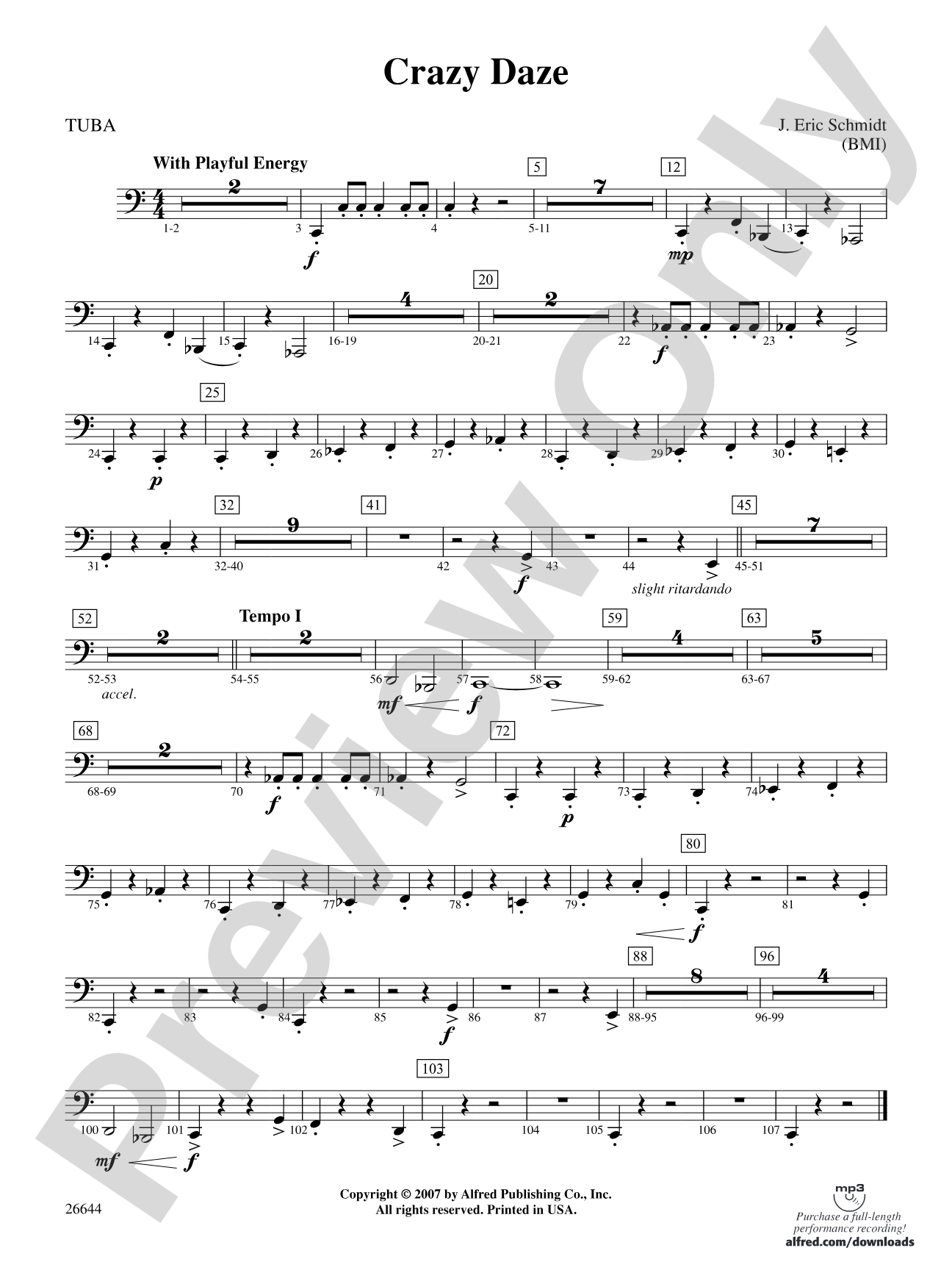 Crazy Daze: Tuba
