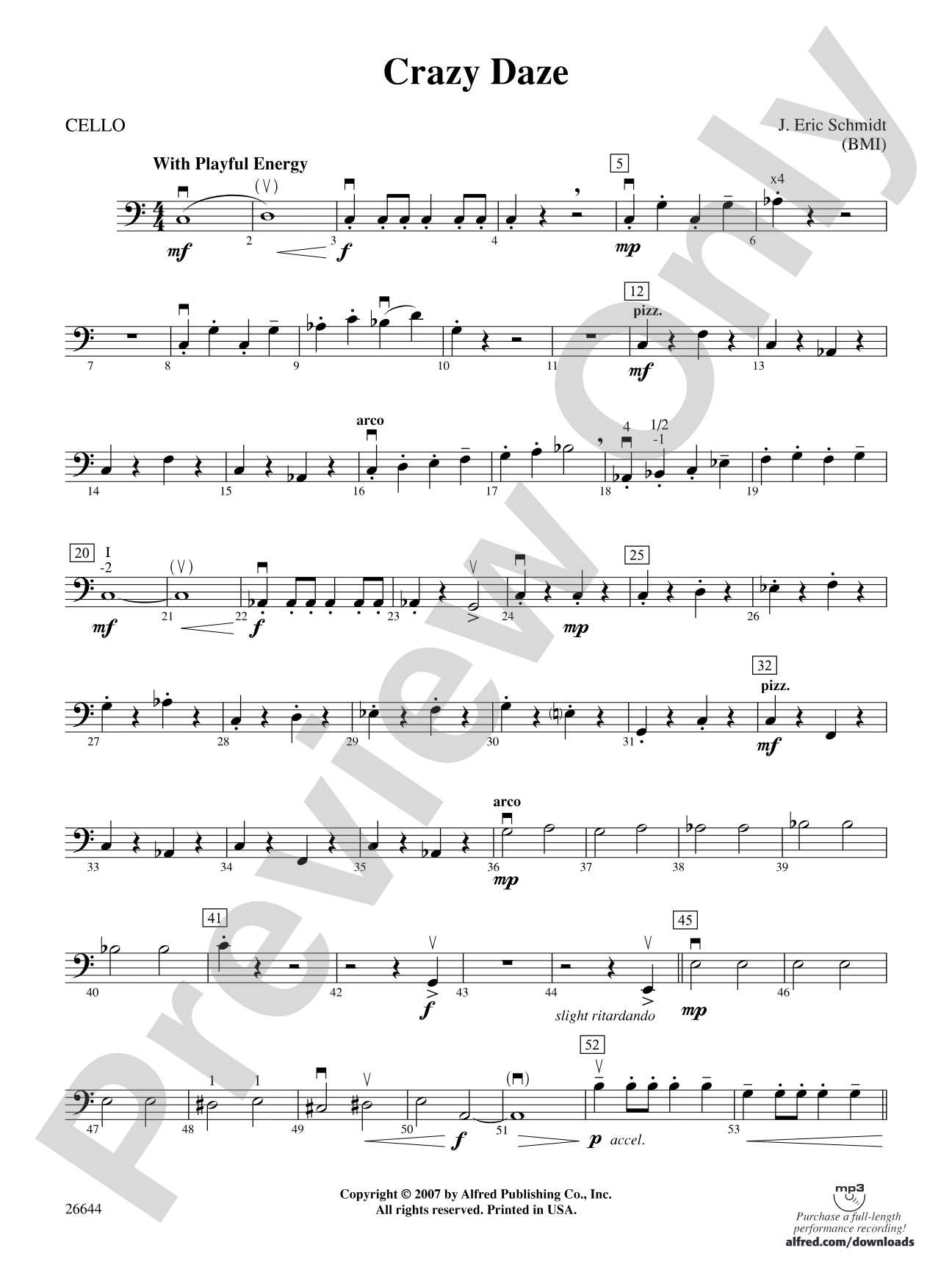 Crazy Daze: Cello
