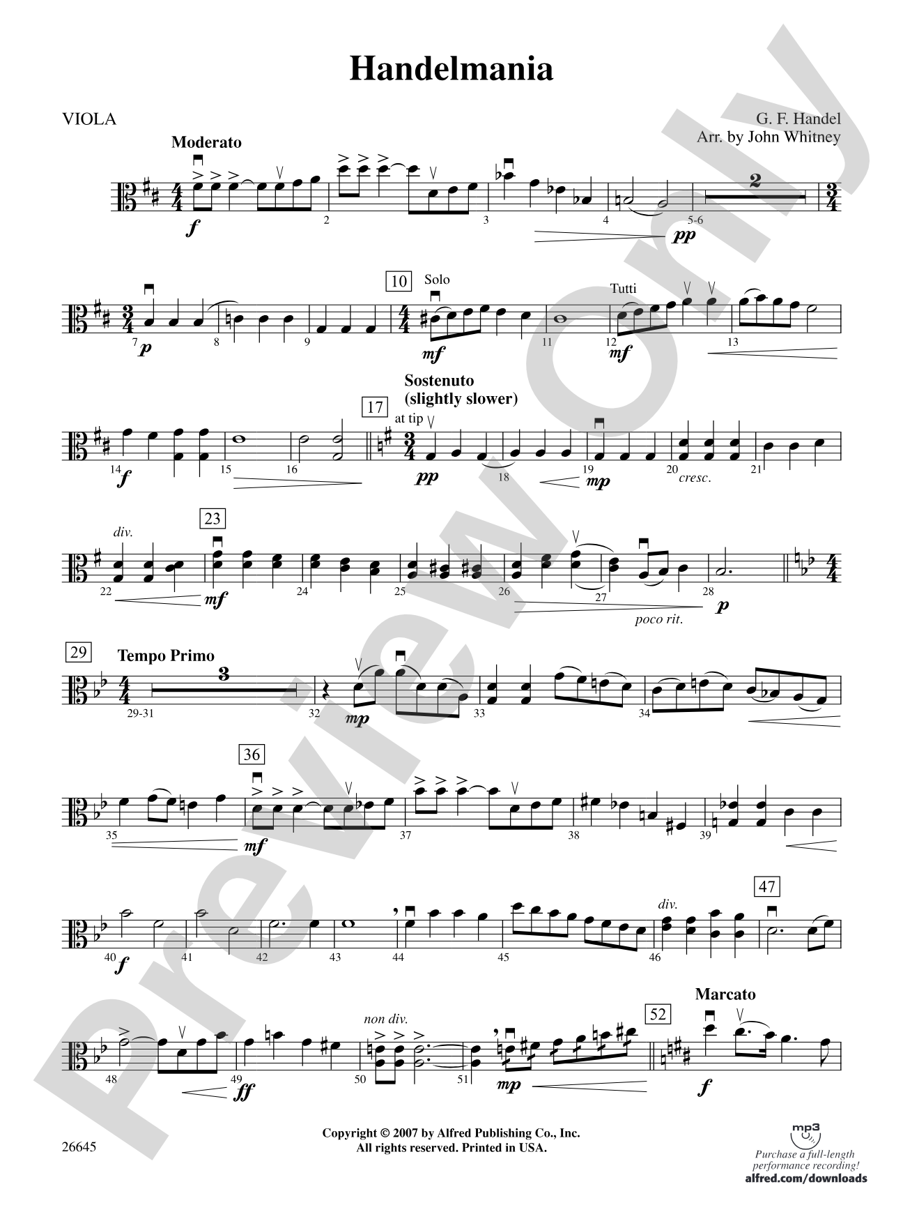 Handelmania: Viola