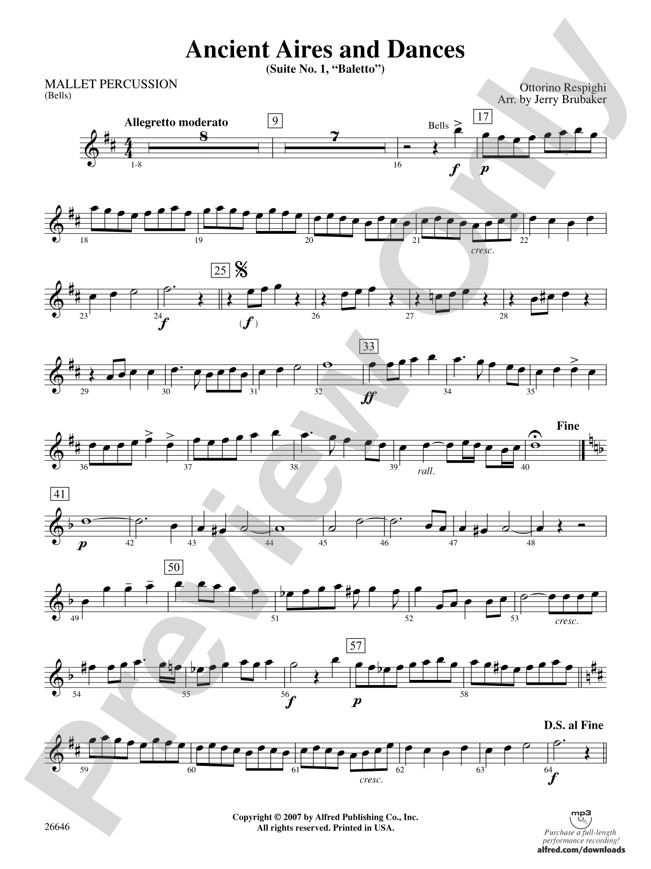 Ancient Aires and Dances, Suite No. 1 (Balletto): Mallets