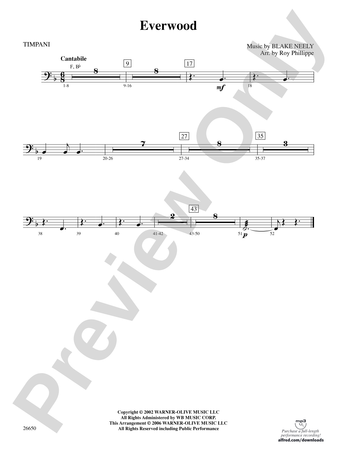 Everwood, Theme from: Timpani