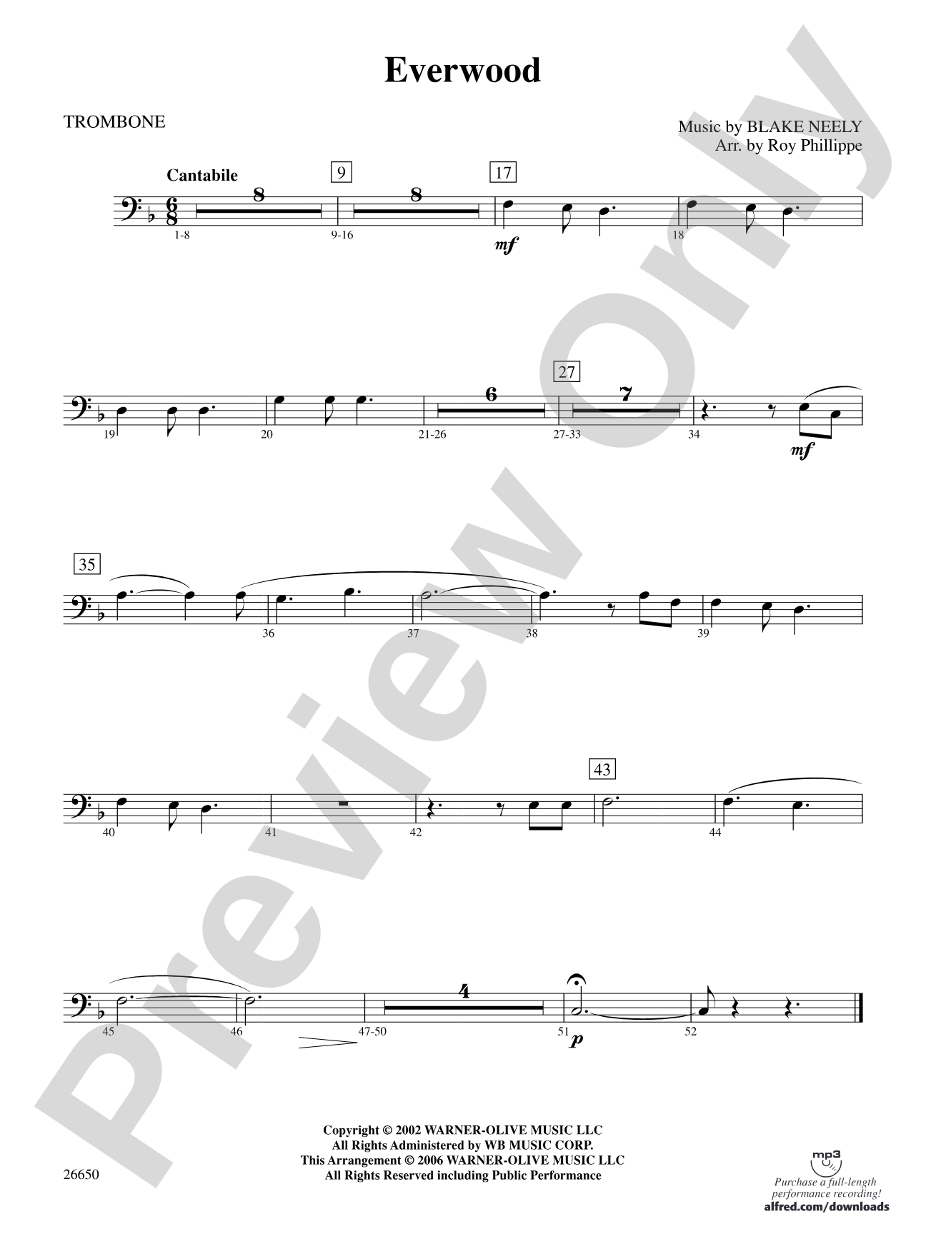 Everwood, Theme from: 1st Trombone