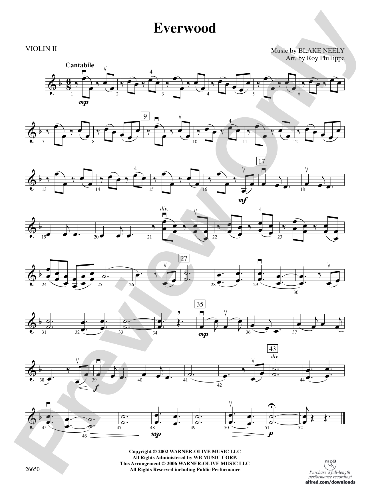 Everwood, Theme from: 2nd Violin