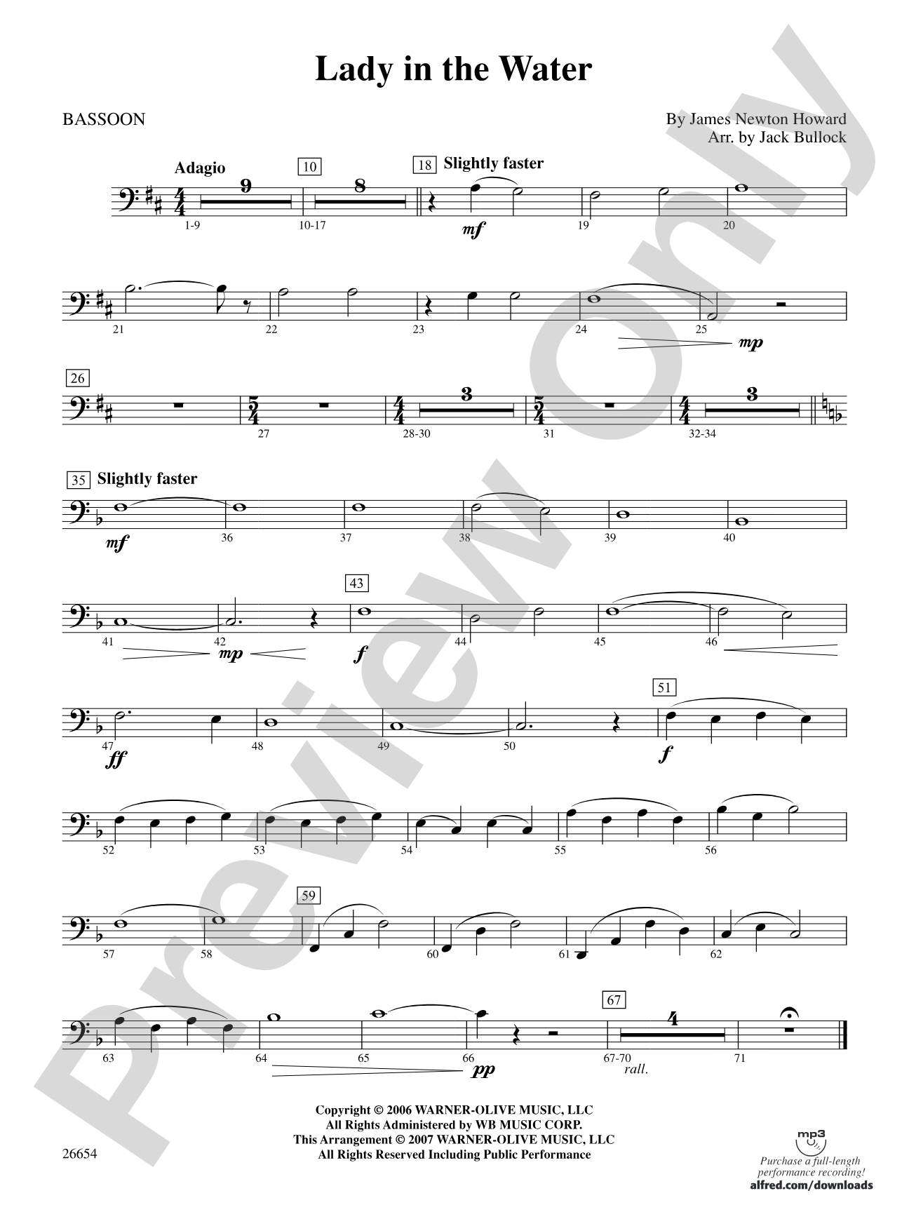 Lady in the Water: Bassoon