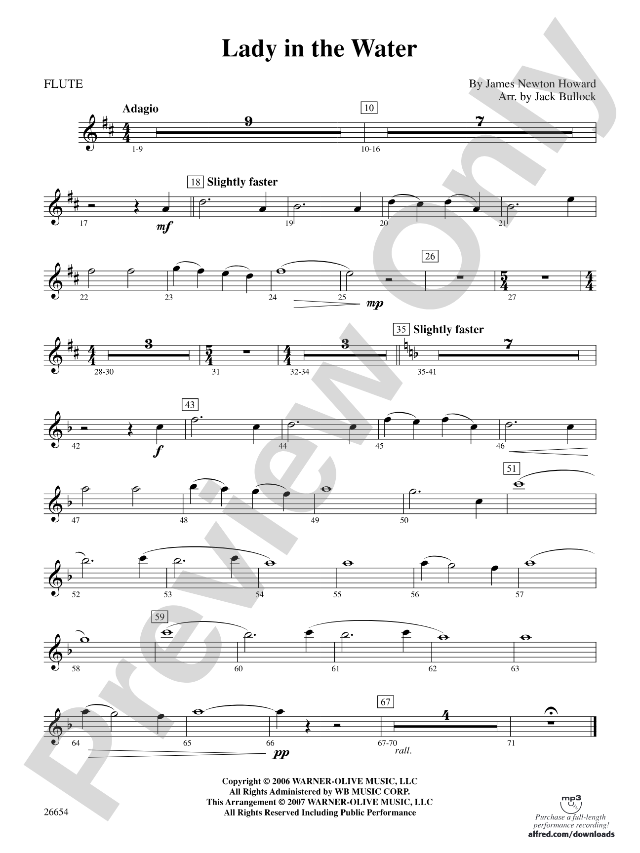 Lady in the Water: Flute