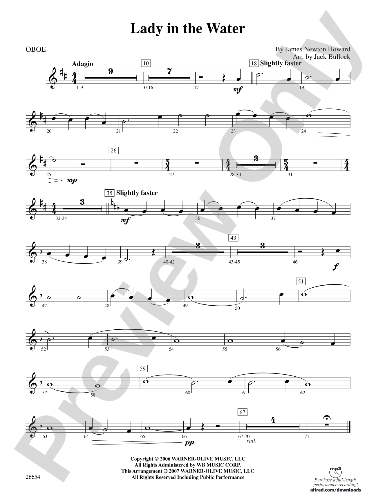 Lady in the Water: Oboe