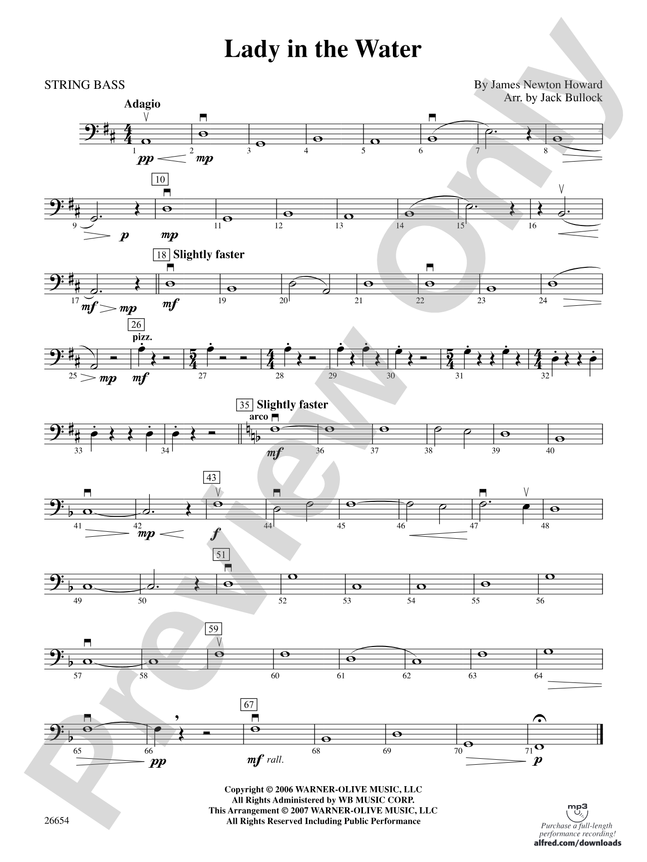 Lady in the Water: String Bass
