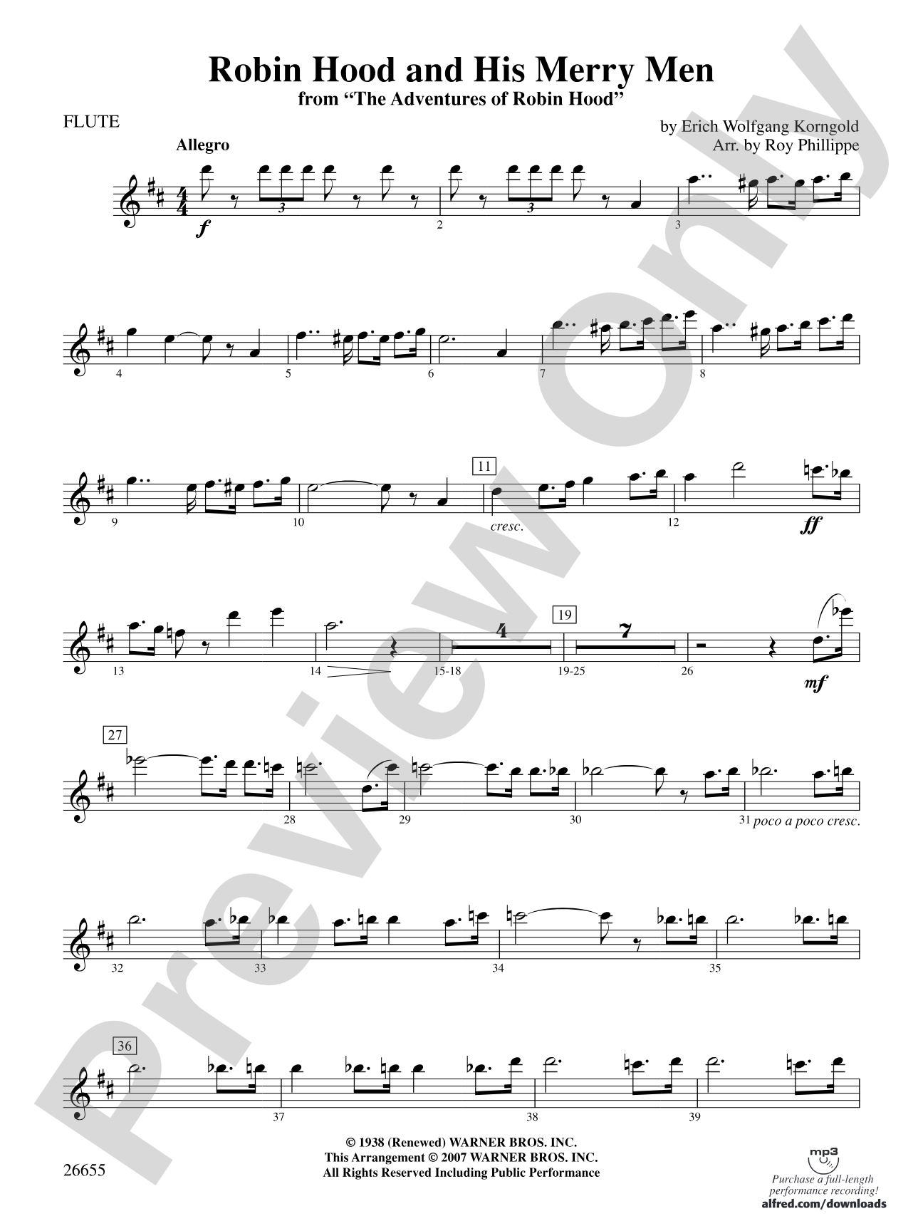Robin Hood and His Merry Men: Flute