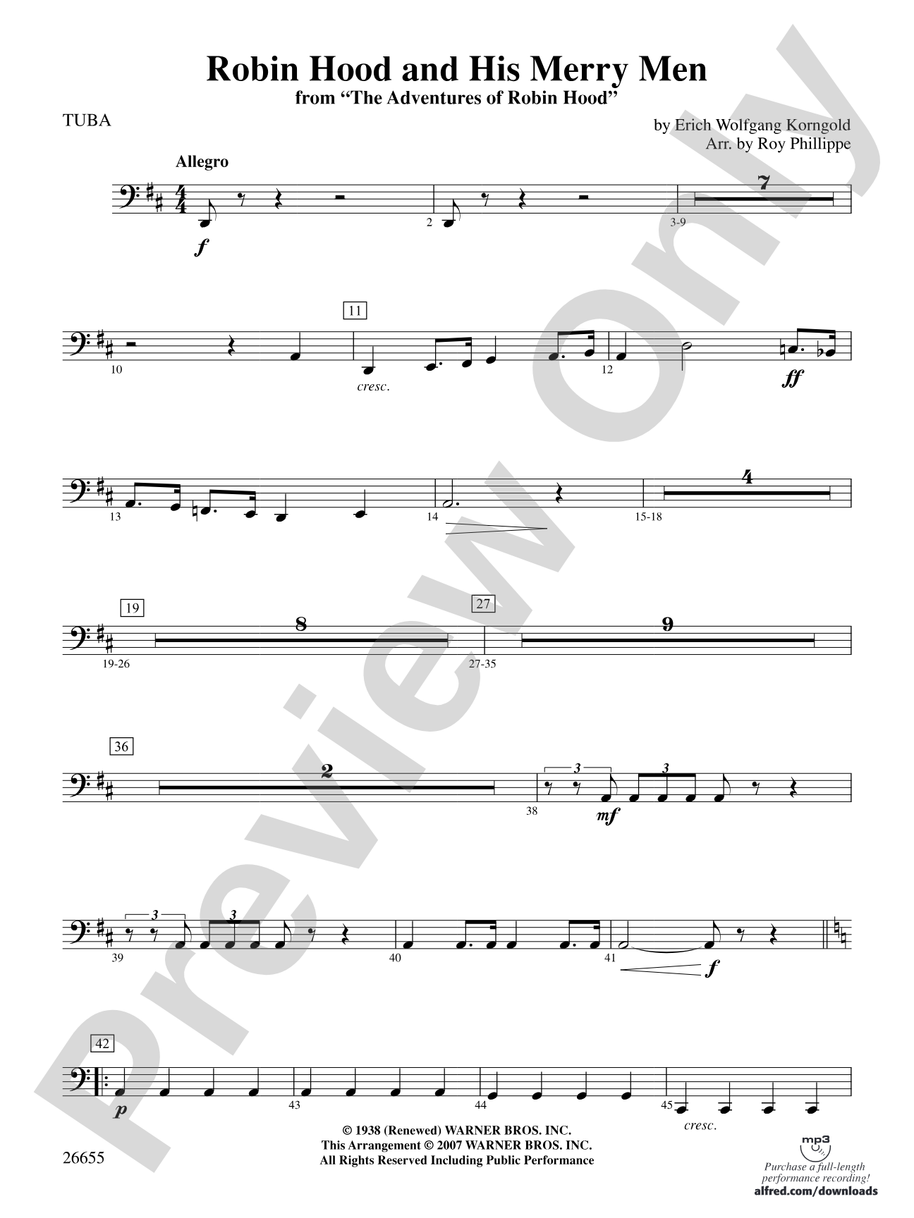 Robin Hood and His Merry Men: Tuba