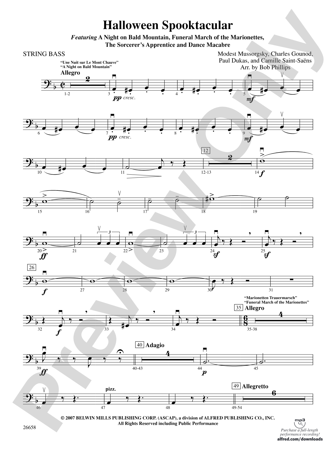 Halloween Spooktacular: String Bass