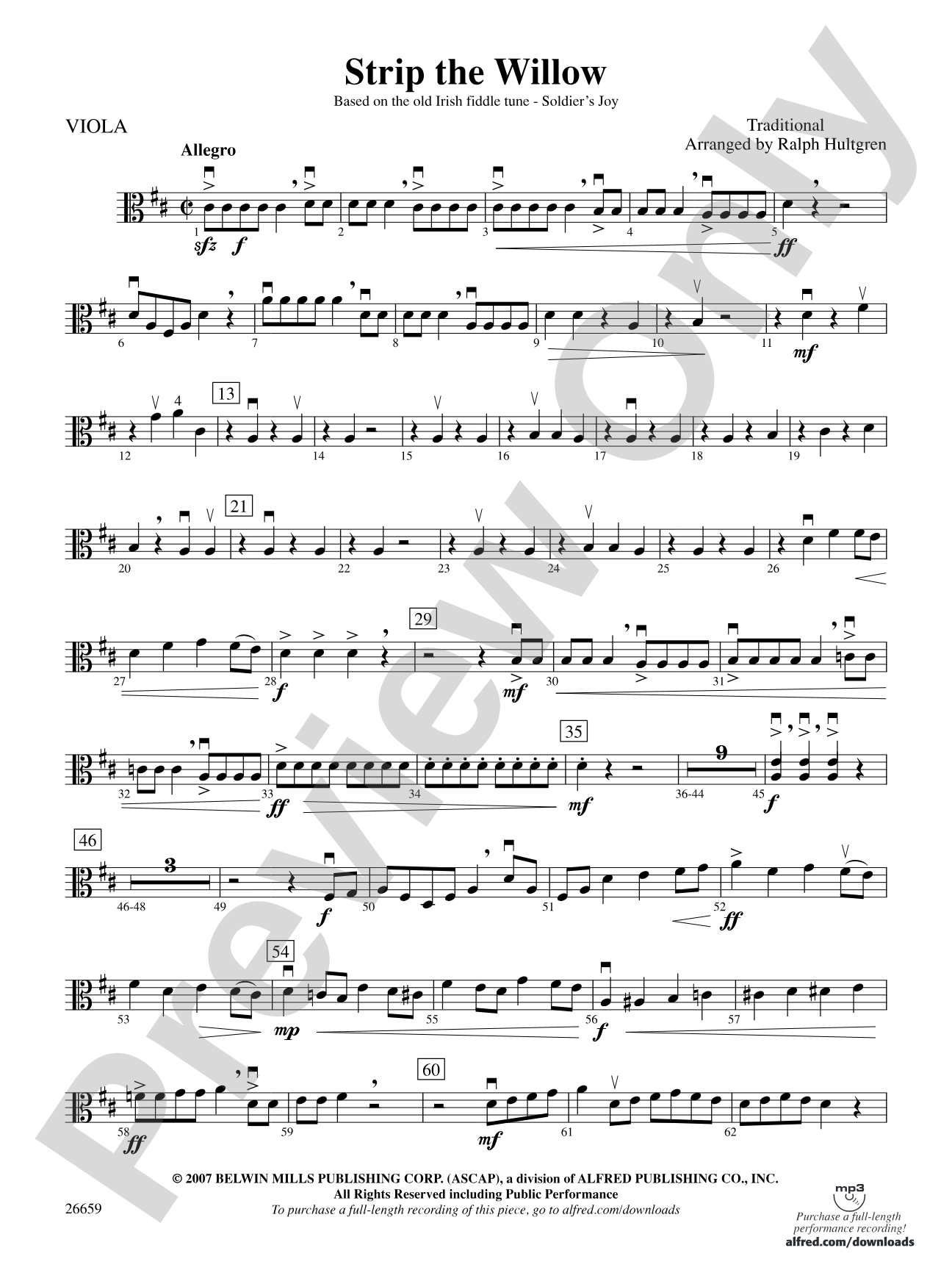 Strip the Willow: Viola