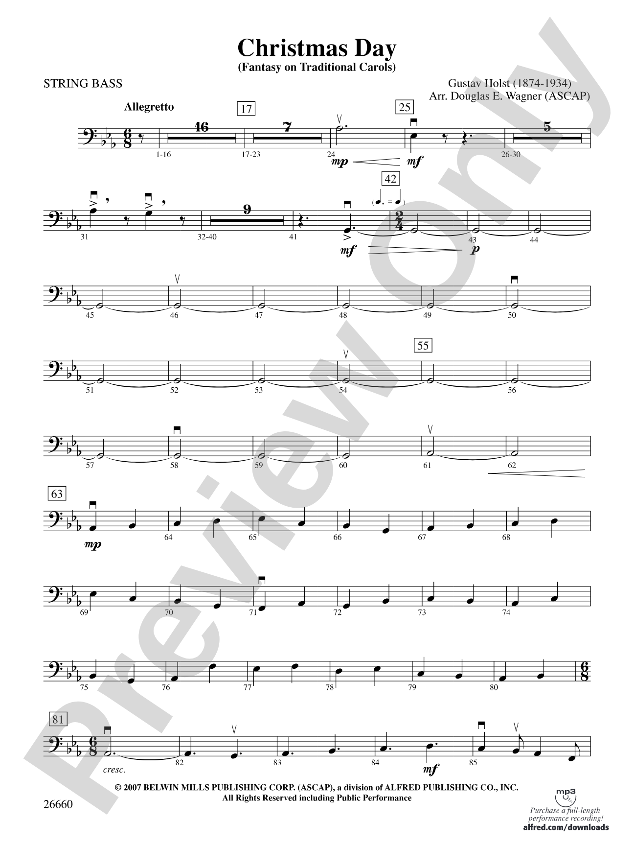 Christmas Day: String Bass