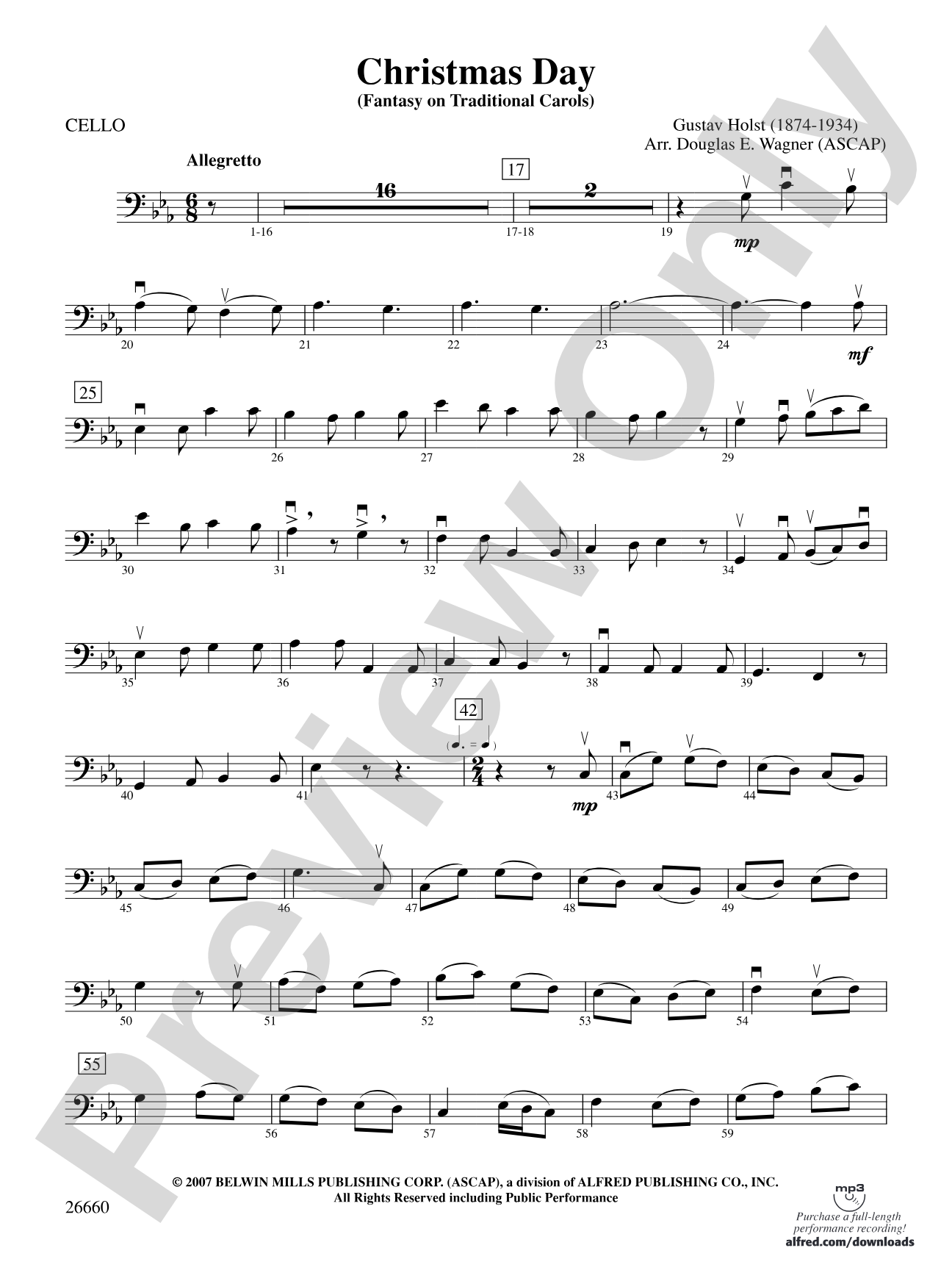 Christmas Day: Cello