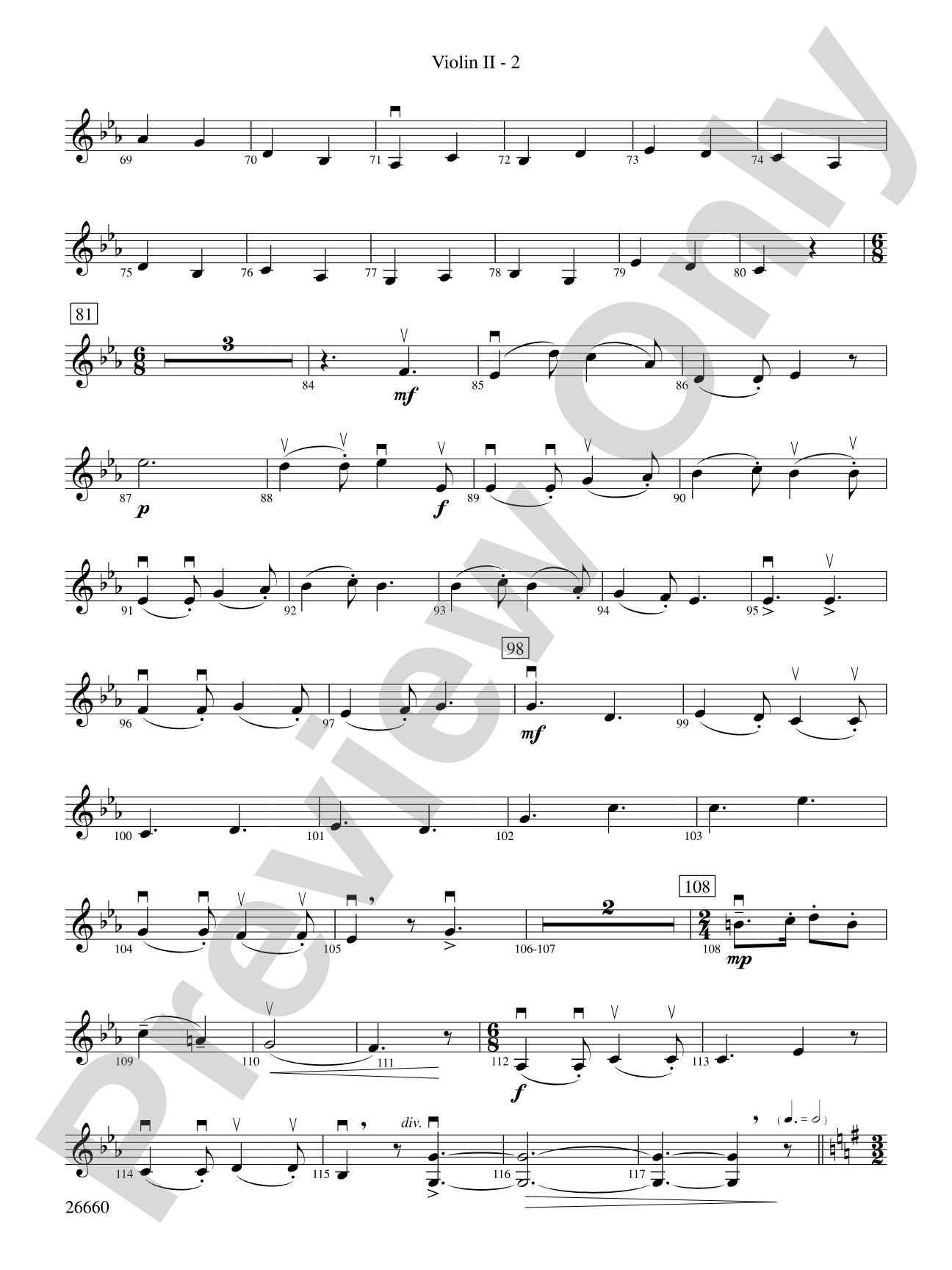 Christmas Day: 2nd Violin