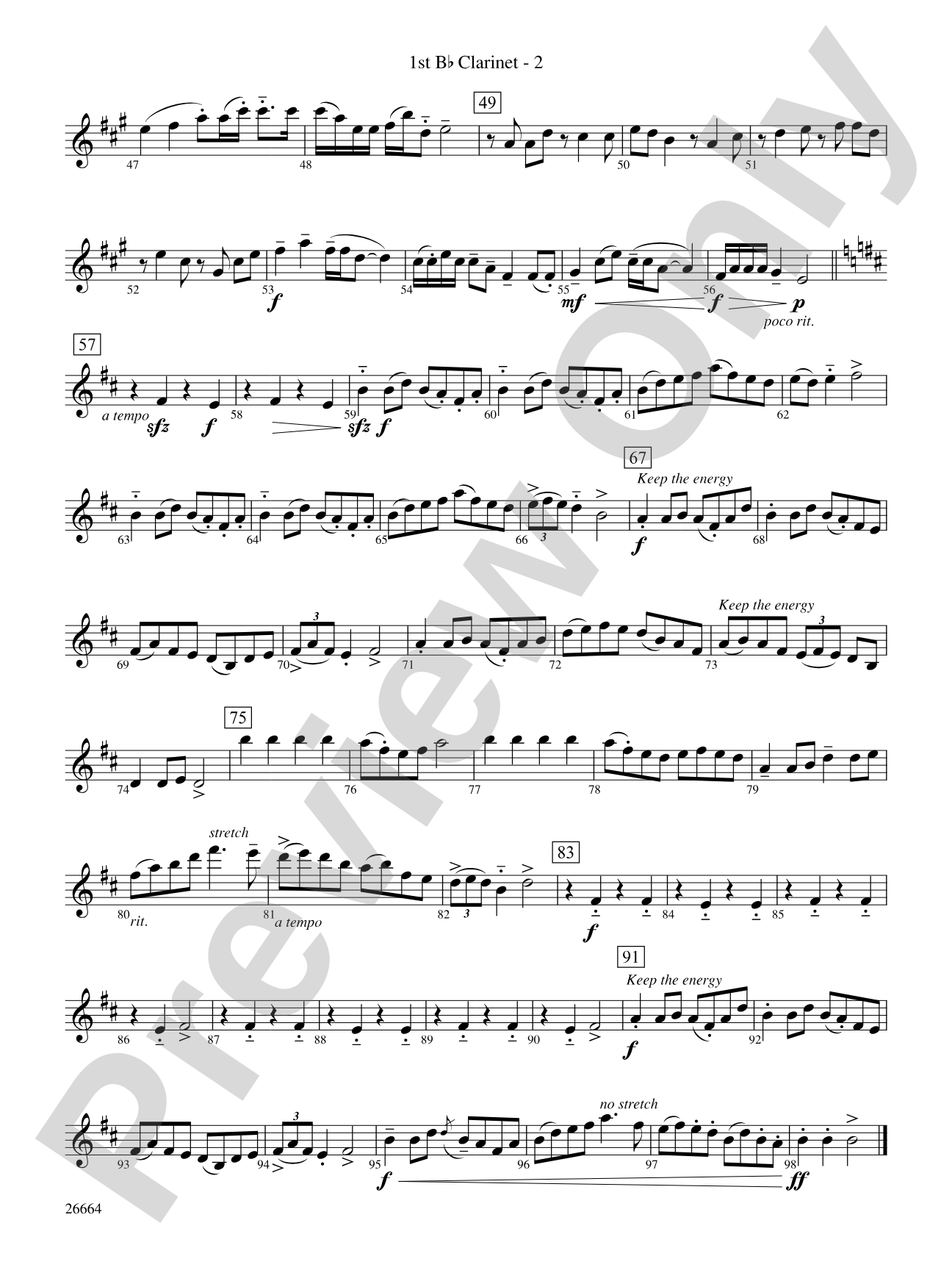 Tatarian Dances: 1st B-flat Clarinet