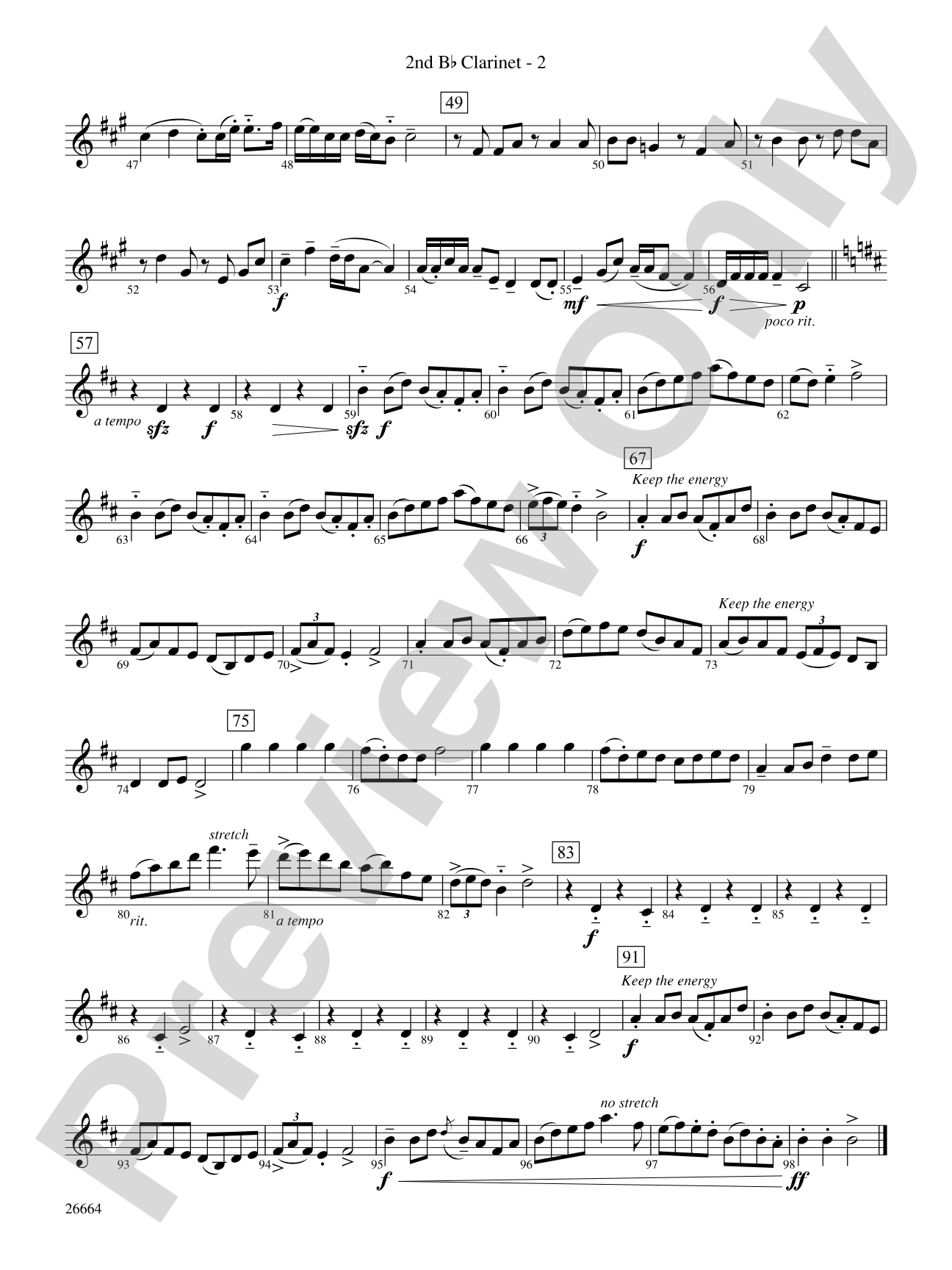 Tatarian Dances: 2nd B-flat Clarinet